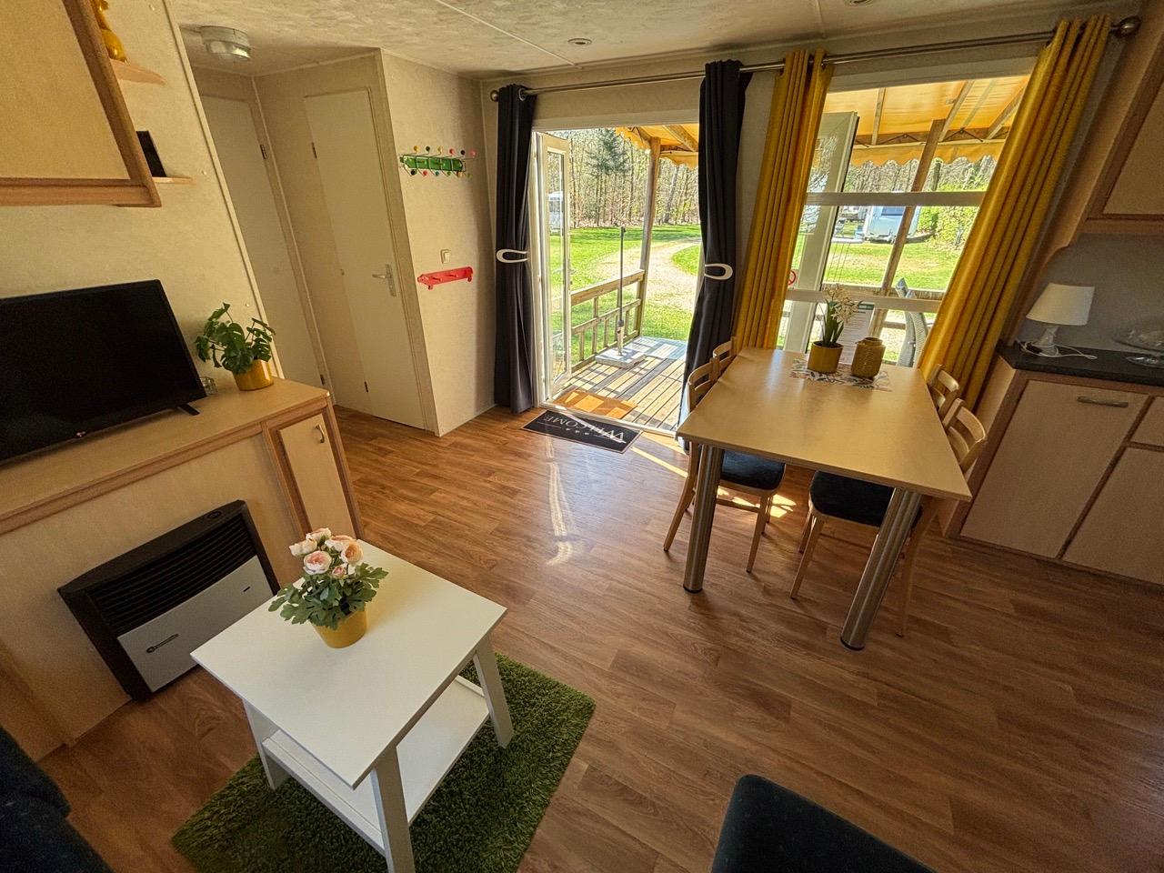 Binnenaanzicht ingang chalet