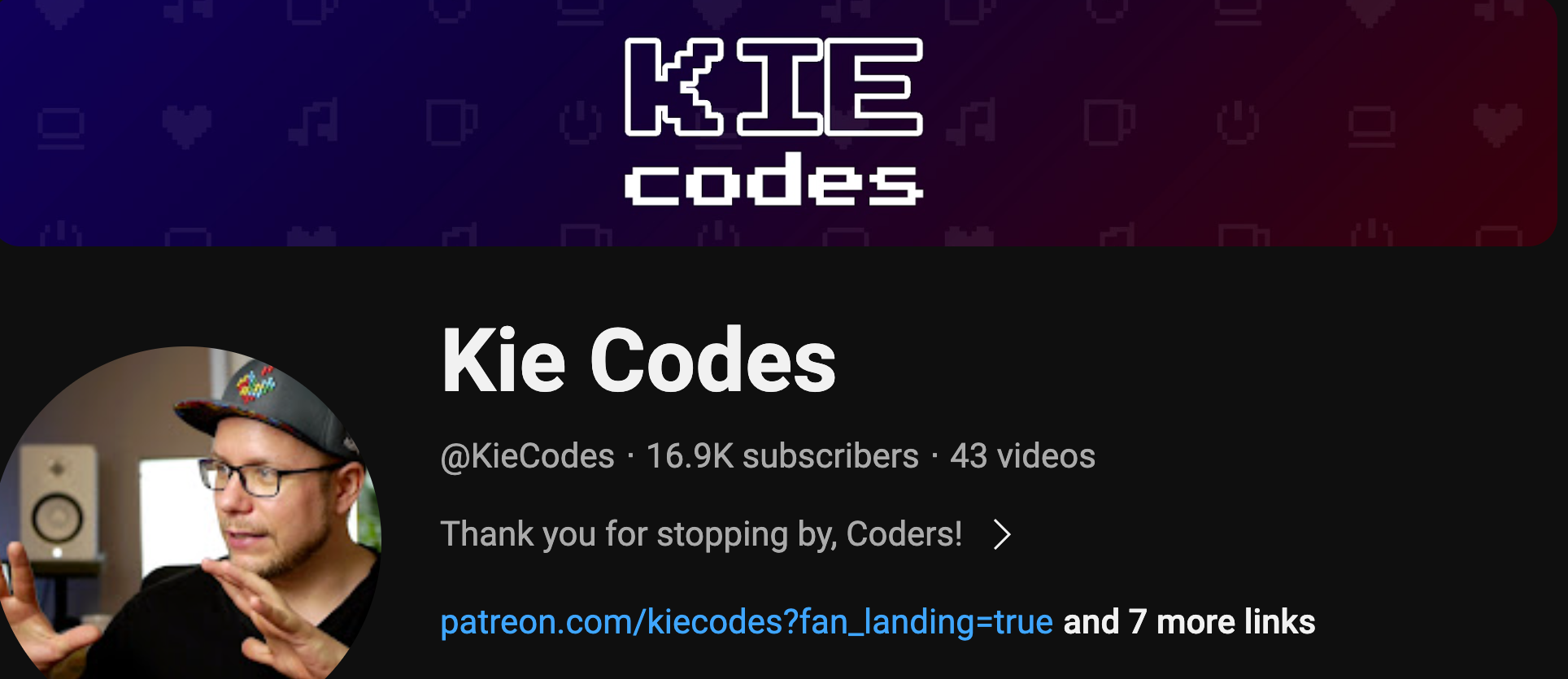 YouTube Channel: Kie Codes