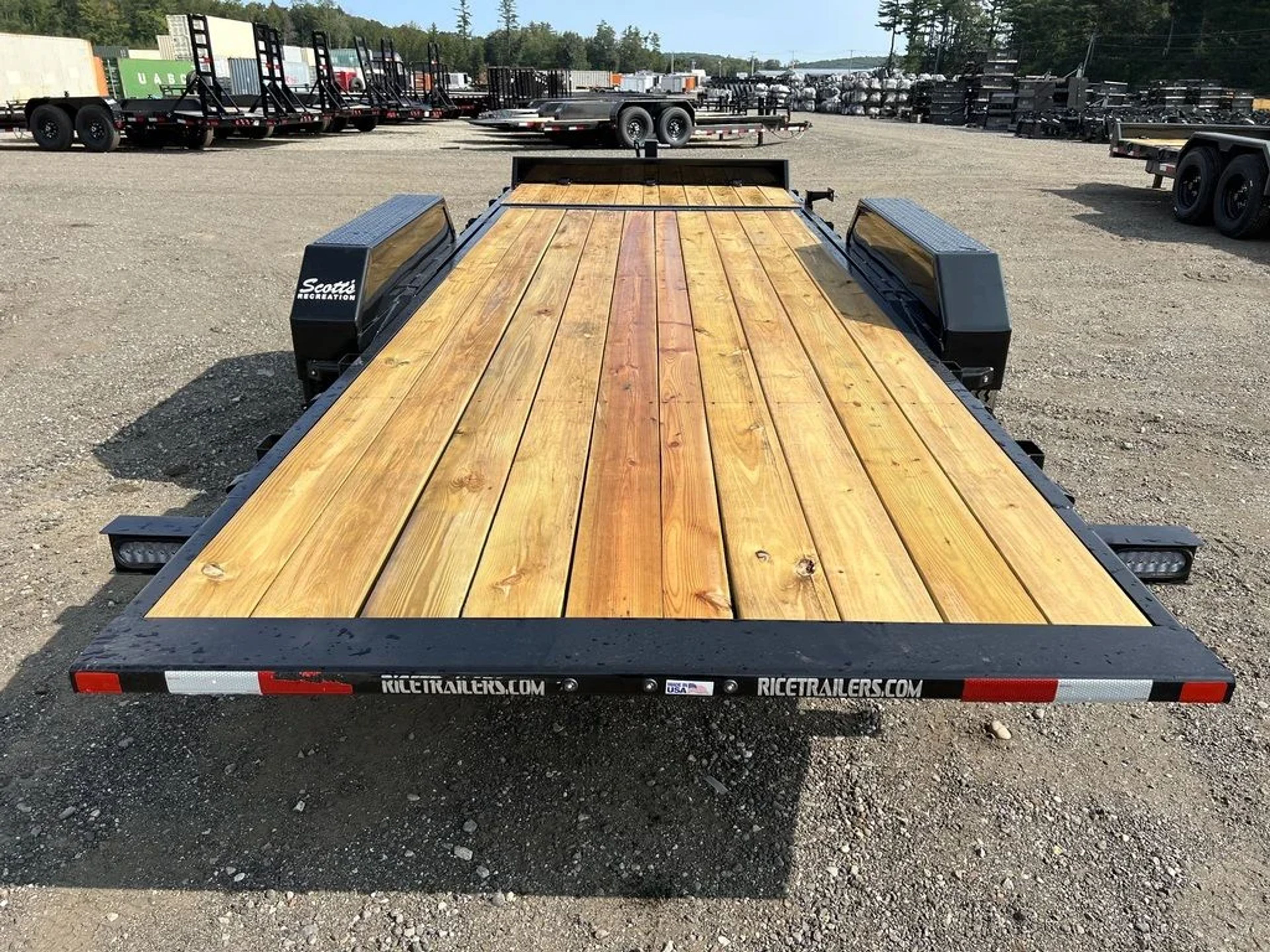 2024 Rice Trailers 7×20 16K Tilt Deck Equipment w/Spare Mount — view 4