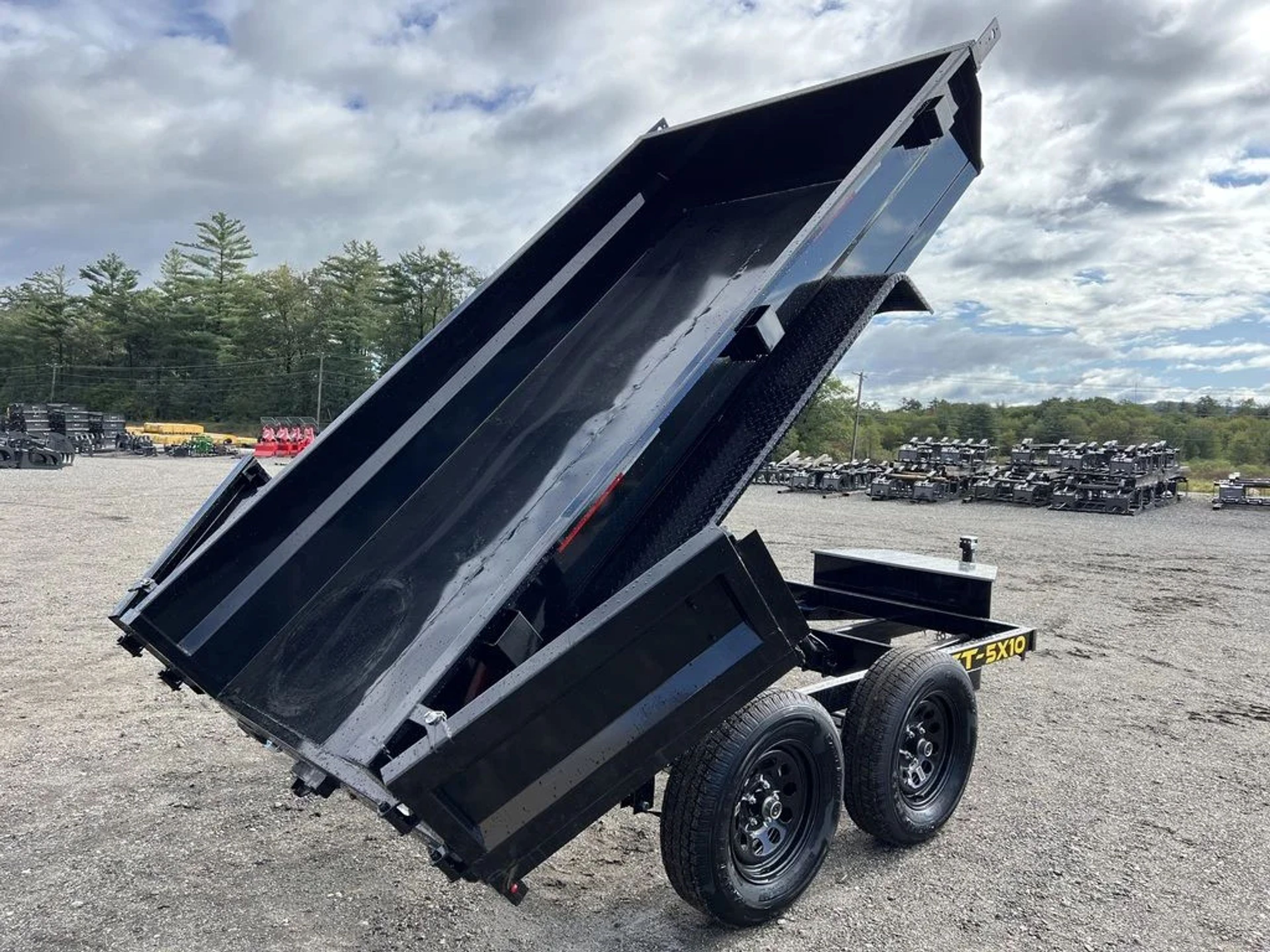 2024 Griffin Trailers 5×10 7K Powder Coated Dump w/Barn Door Gate — view 7