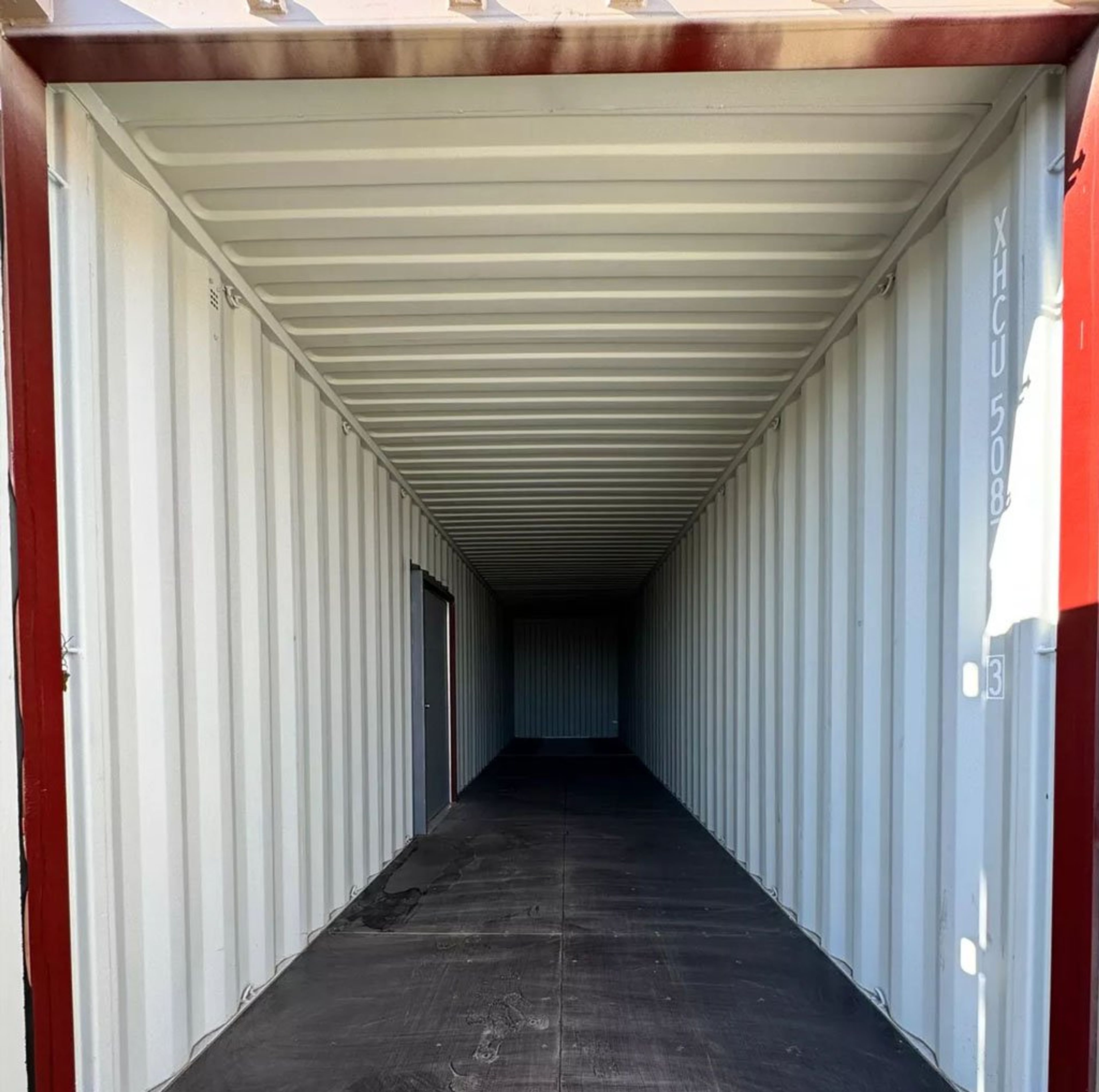 40ft shipping container with man door — view 6