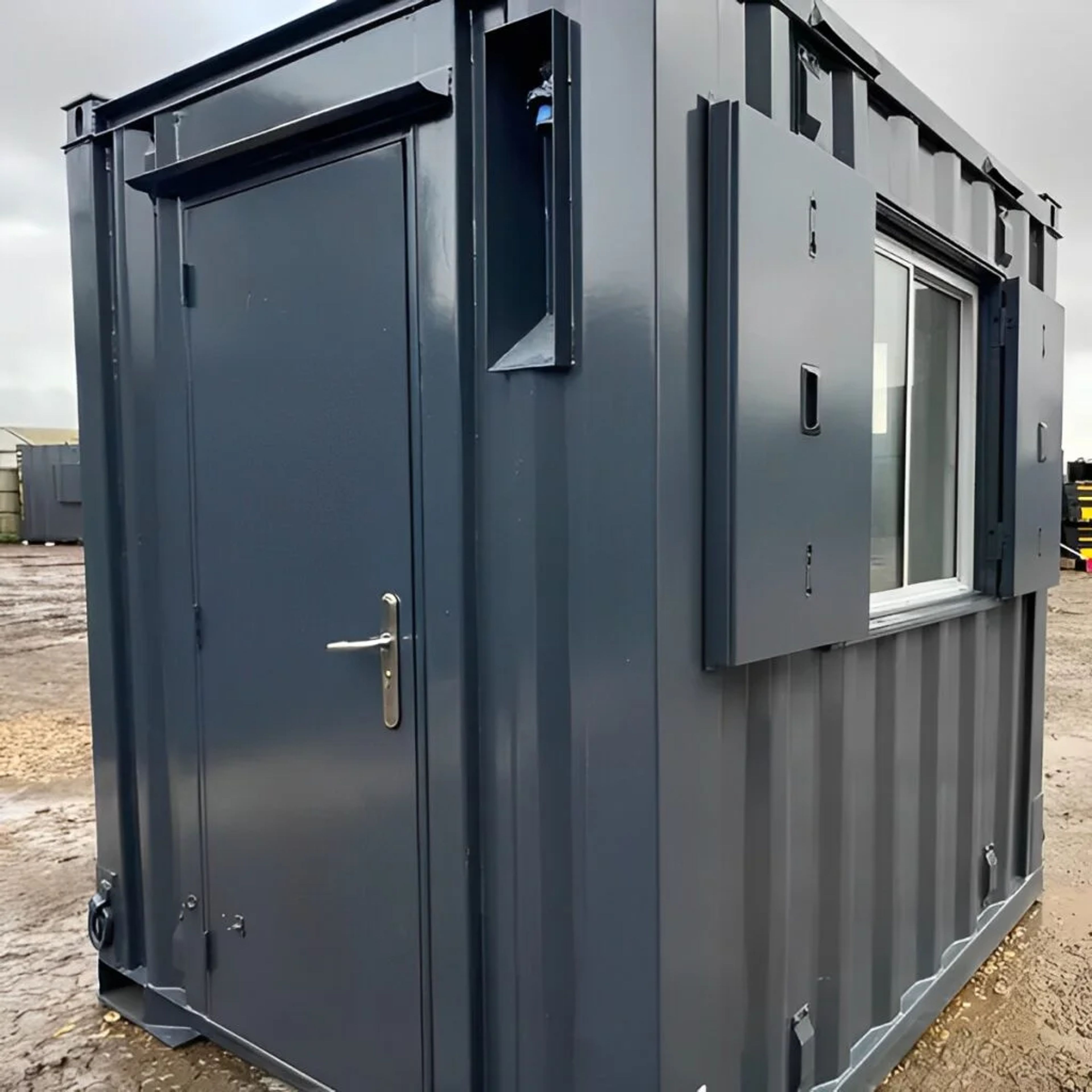 7ft x 7ft Shipping Container Office | Portable Building | Anti-Vandal Building — view 6