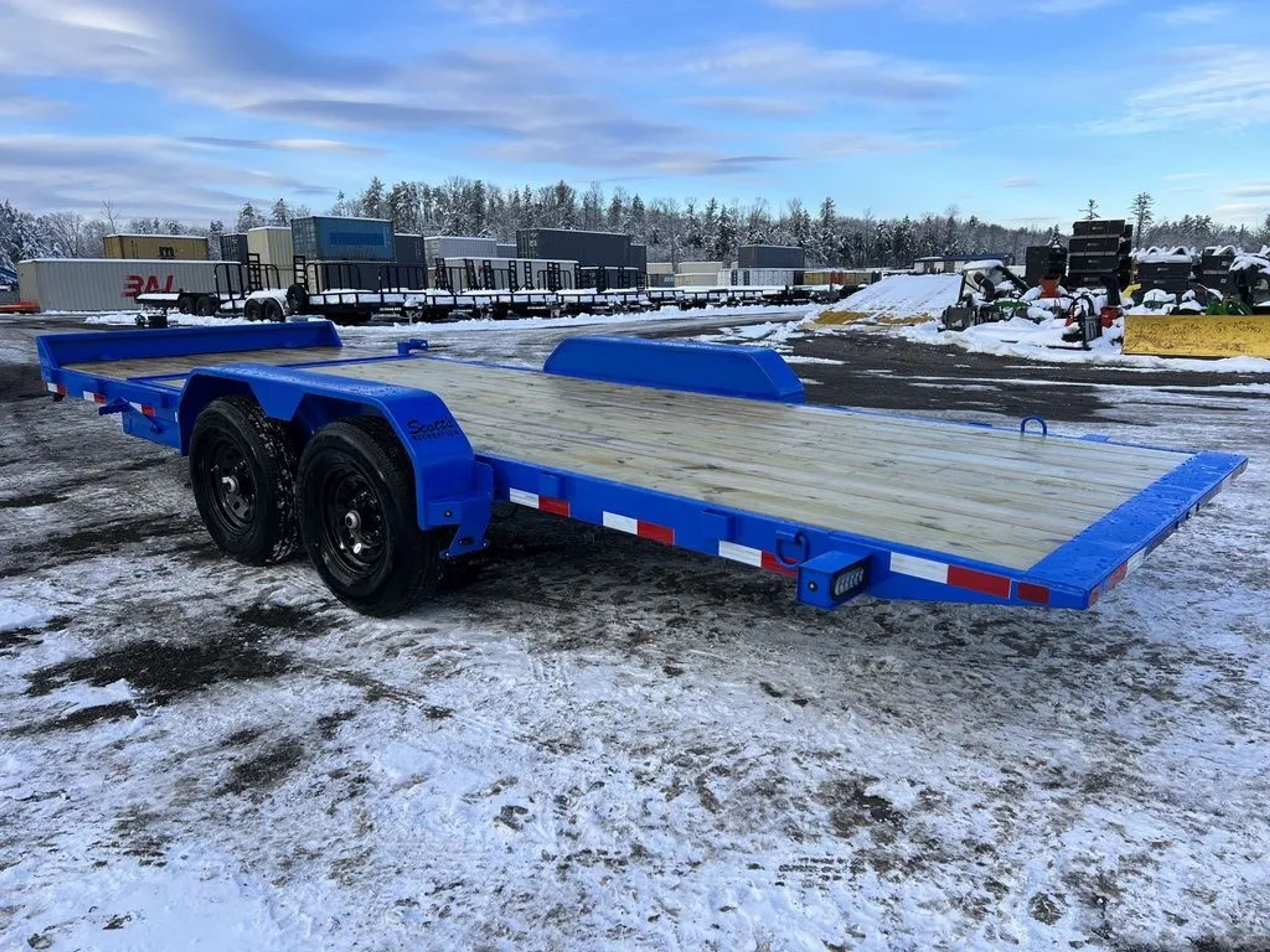 2024 Rice Trailers 7×20 14K Partial Tilt Deck Equipment w/Spare Mount — view 6