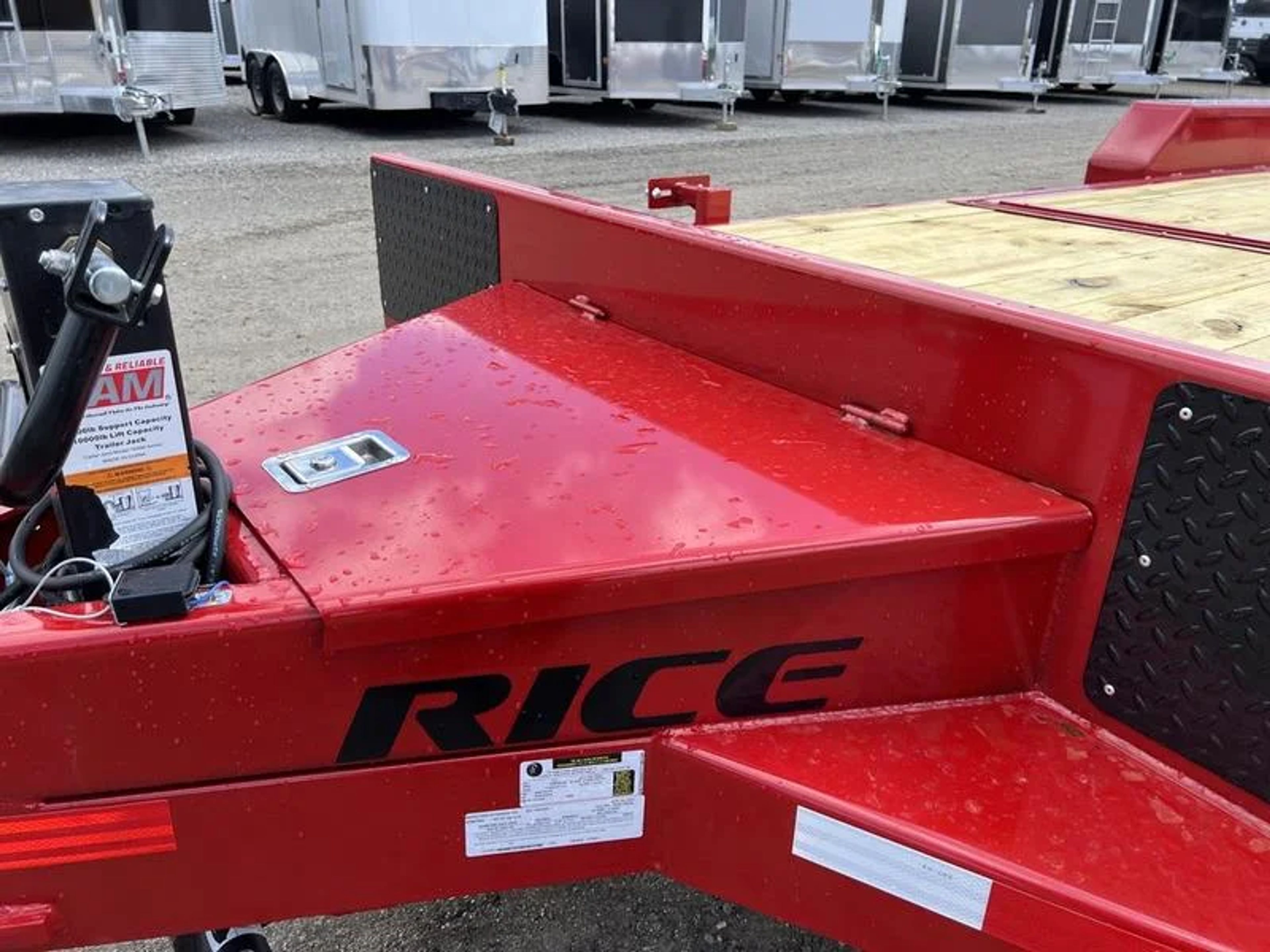 2024 Rice Trailers 7×22 16K Tilt Deck Powder Coat Equipment w/Toolbox — view 11