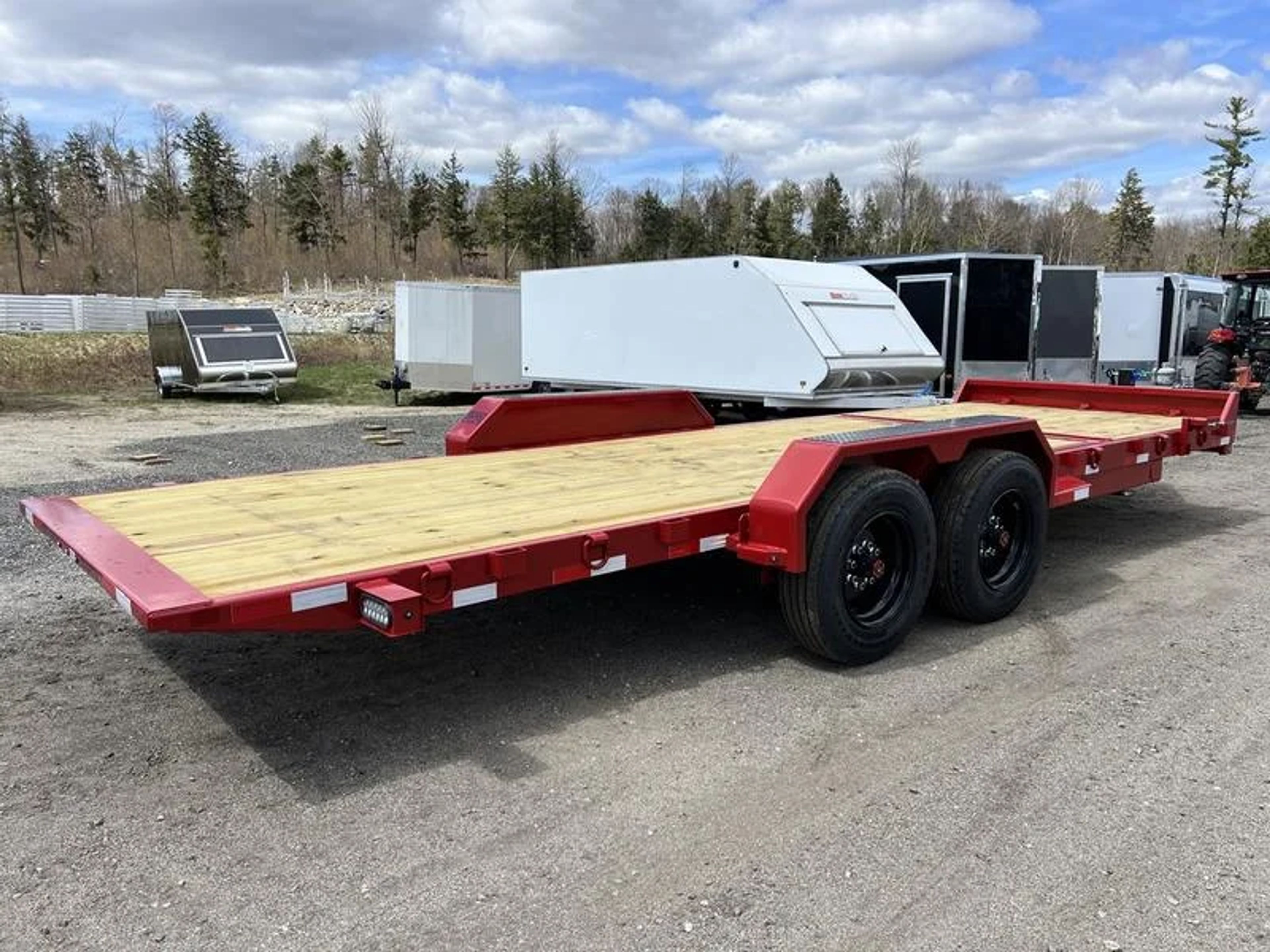 2024 Rice Trailers 7×22 16K Tilt Deck Powder Coat Equipment w/Toolbox — view 2