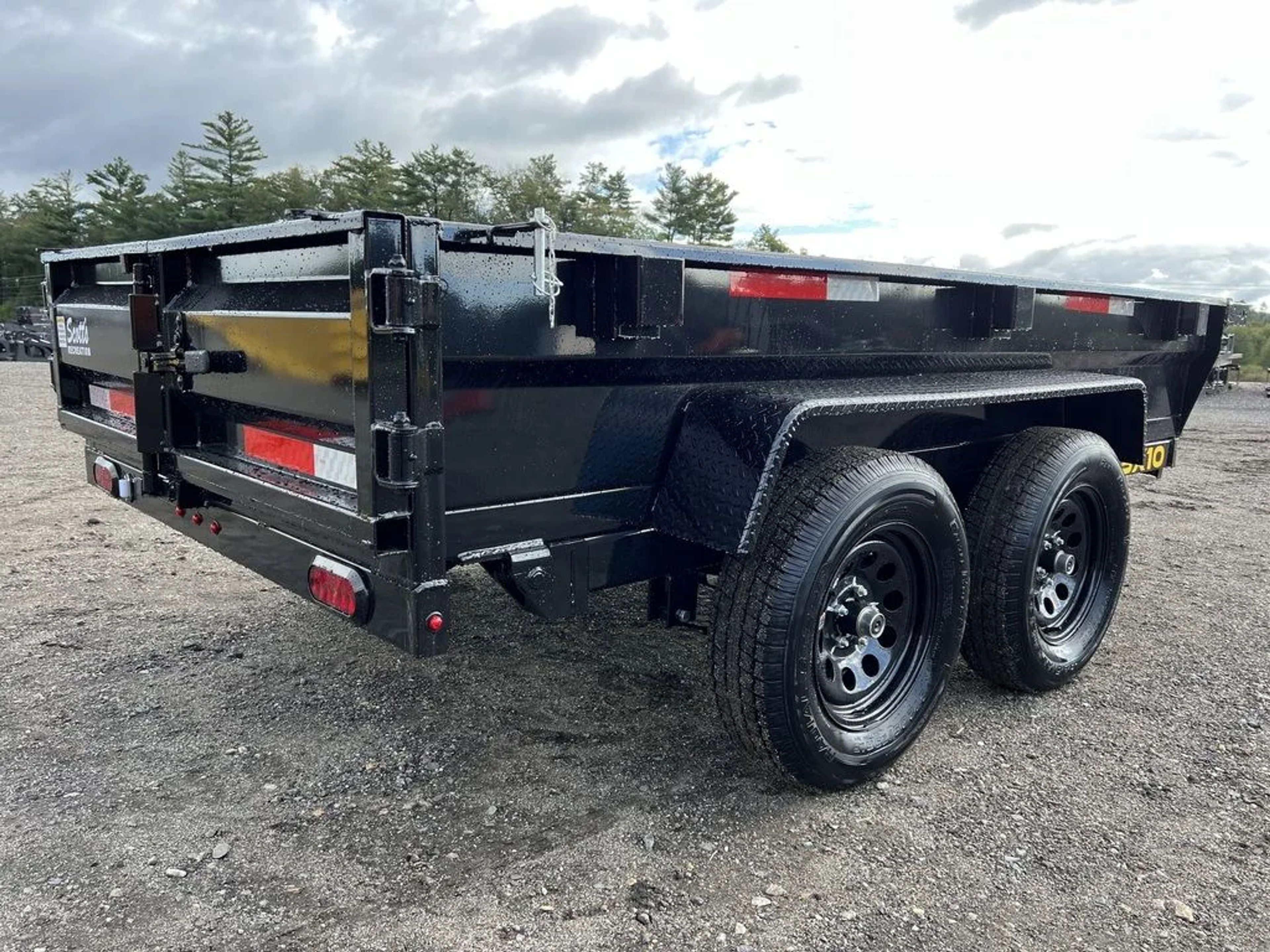 2024 Griffin Trailers 5×10 7K Powder Coated Dump w/Barn Door Gate — view 3
