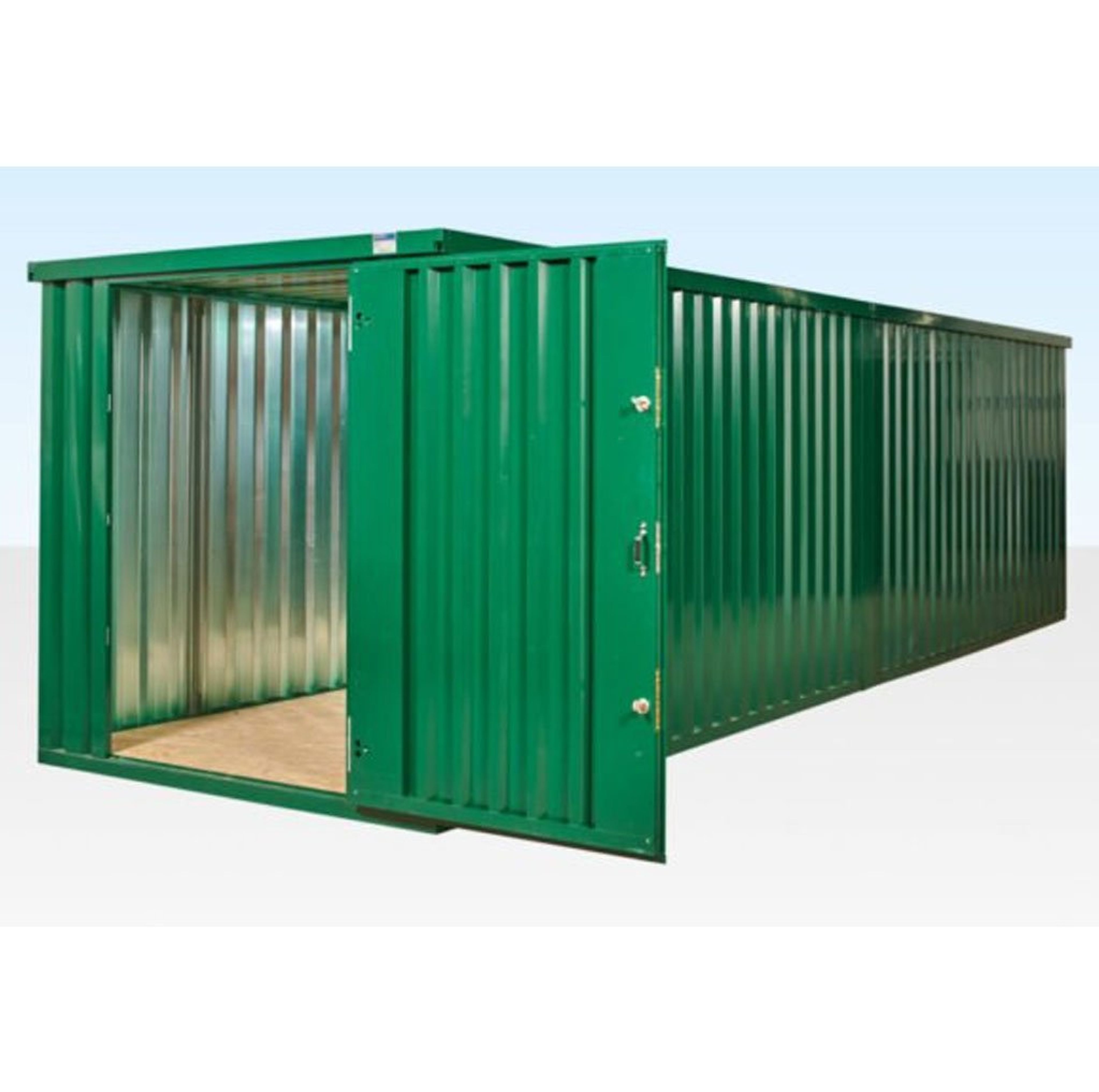 6M X 2.1M End Linked Flat Packed Container Bundle (Powder Coated) — view 2