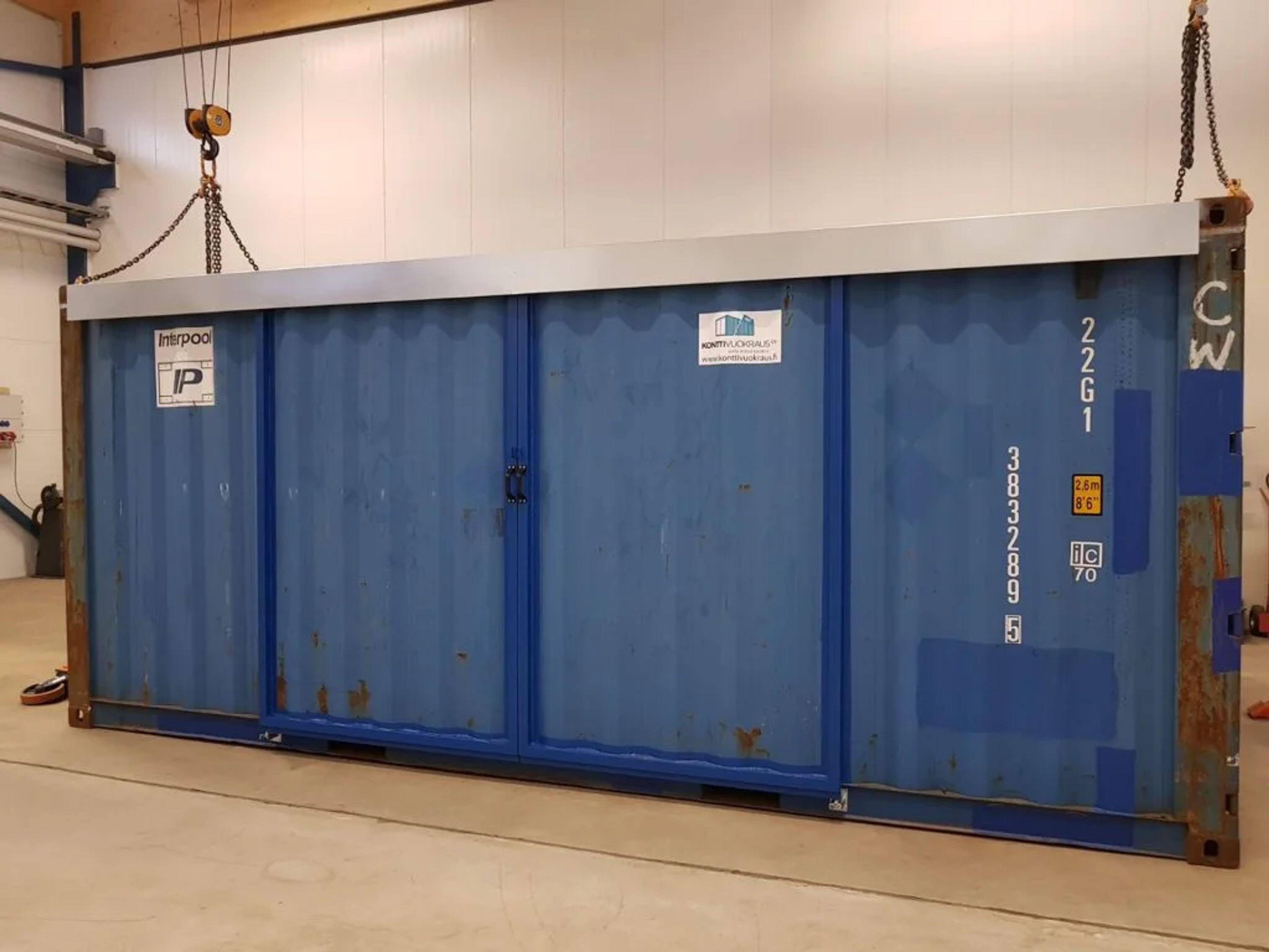 20ft Hi Cube Container (9′ 6″ high) suitable for IBC storage Sliding Door — view 4