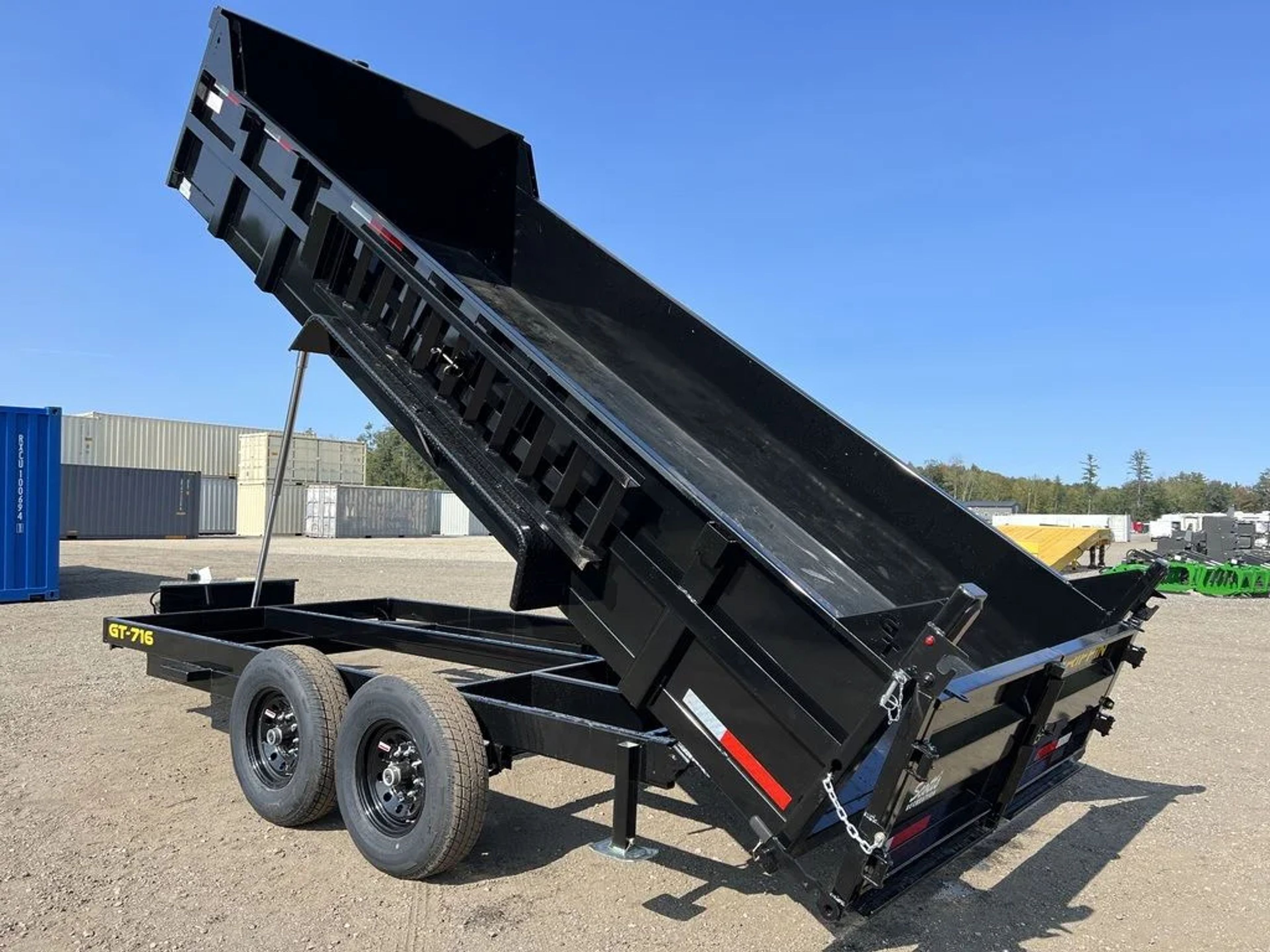 2024 Griffin Trailers 7×16 14K Telescopic Dump Trailer w/Ramps & Spare Tire — view 2