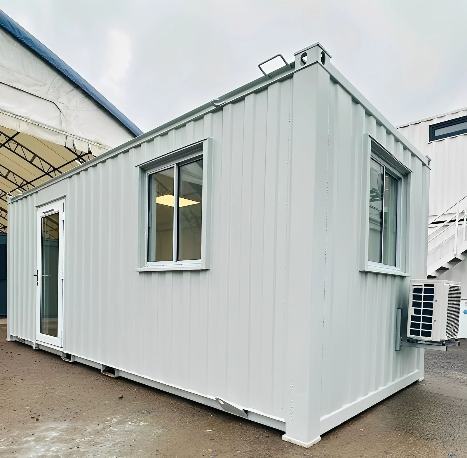 21ft x 8ft Custom Office Cabin – Refurbished Portable Building with A/C &
