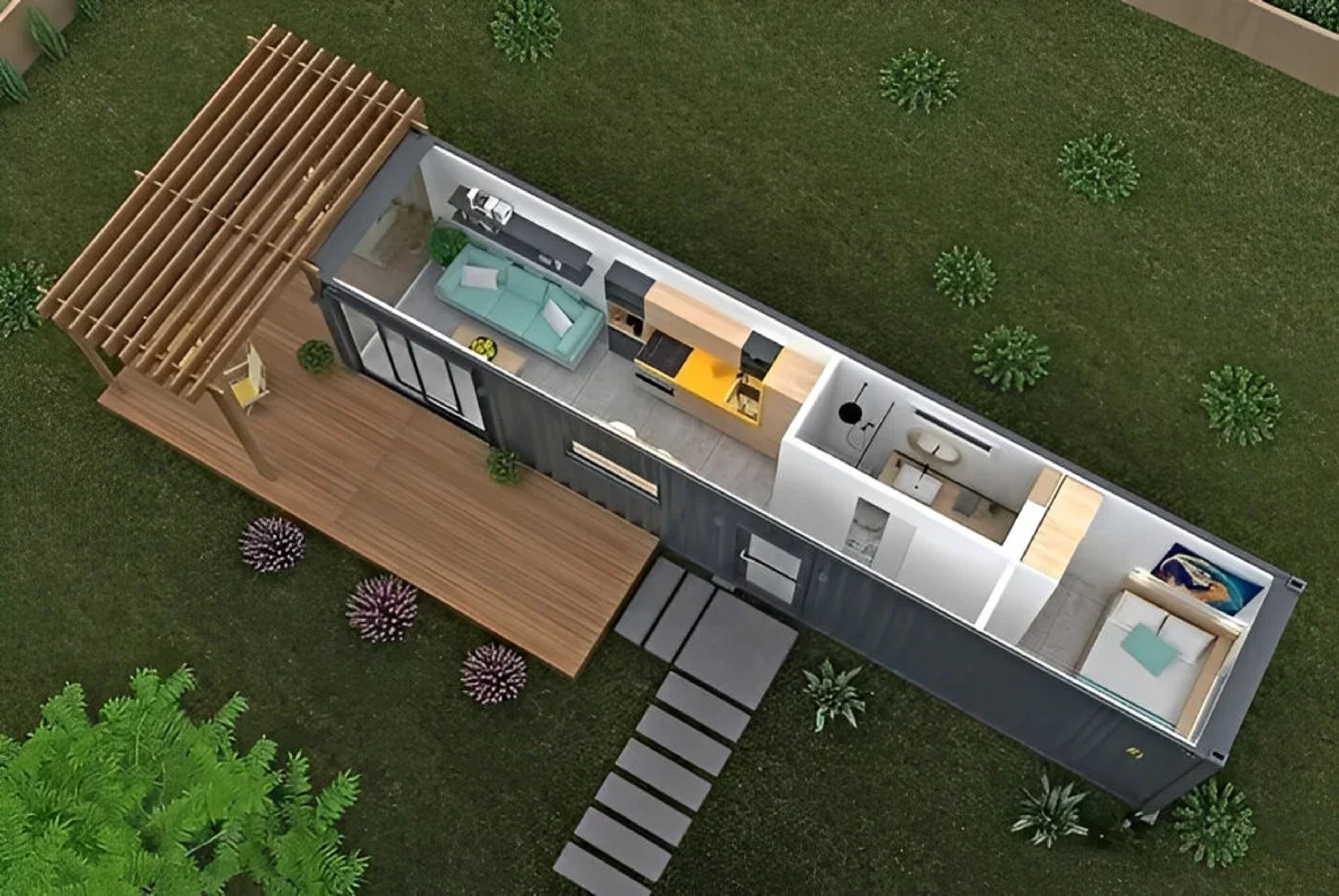40ft Living Container House – Shipping Container Home — view 3