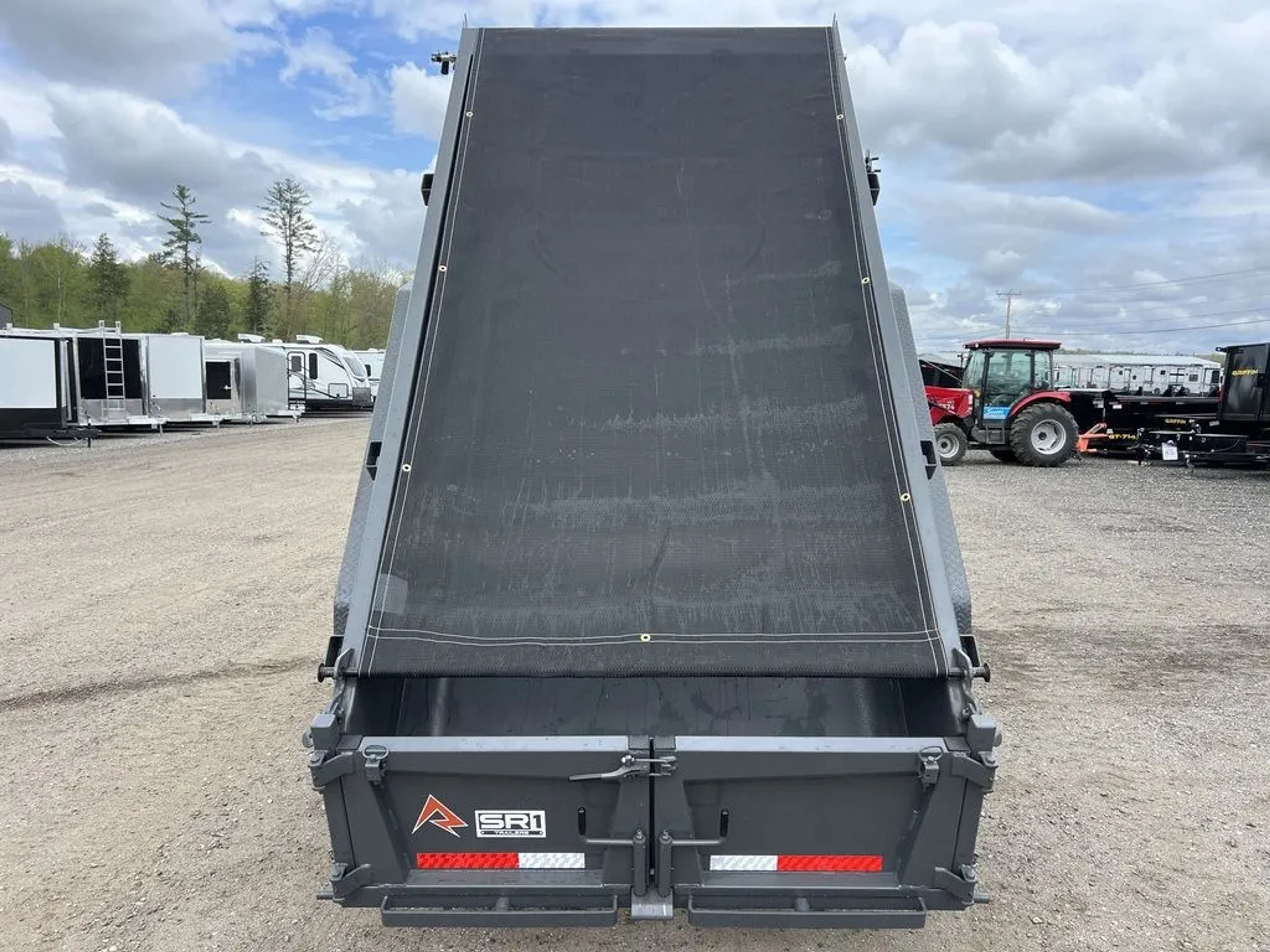 2024 RawMaxx 5X10 7K Powder Coated Dump Trailer w/Tarp Kit — view 9