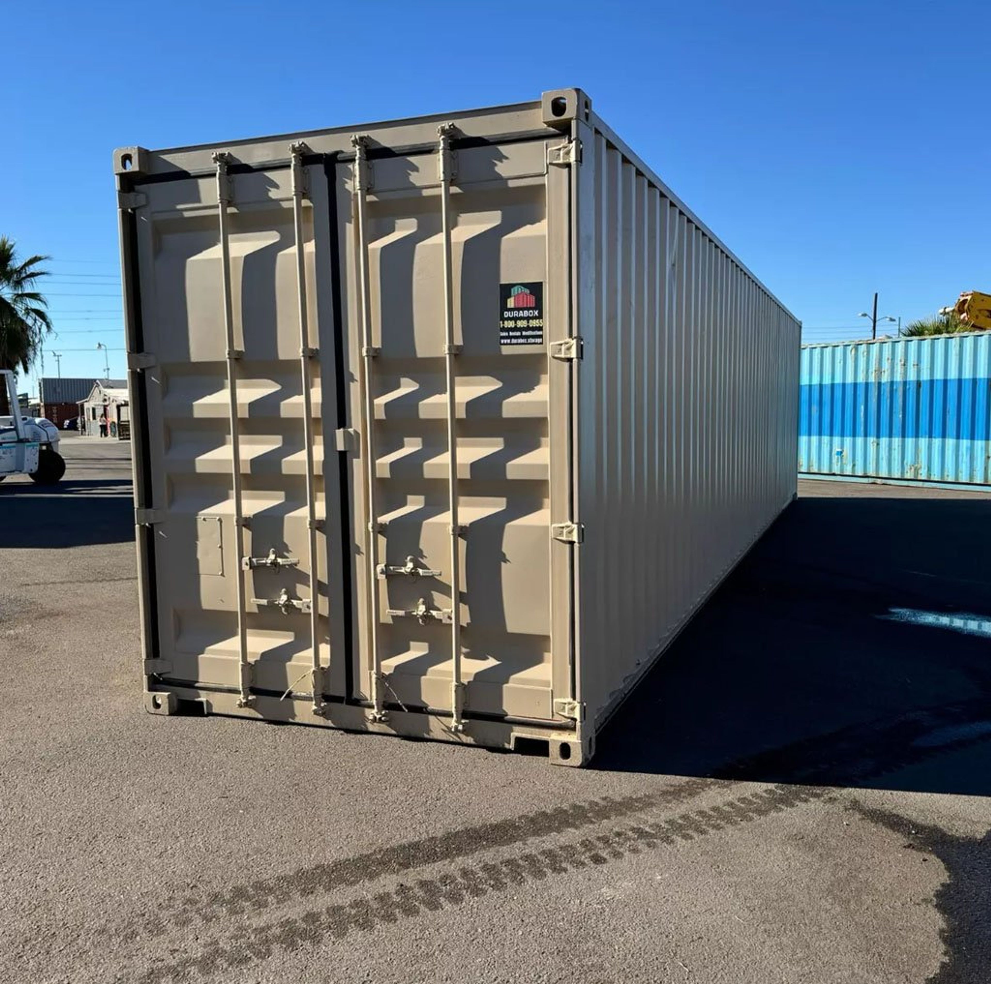 40ft shipping container with man door — view 5
