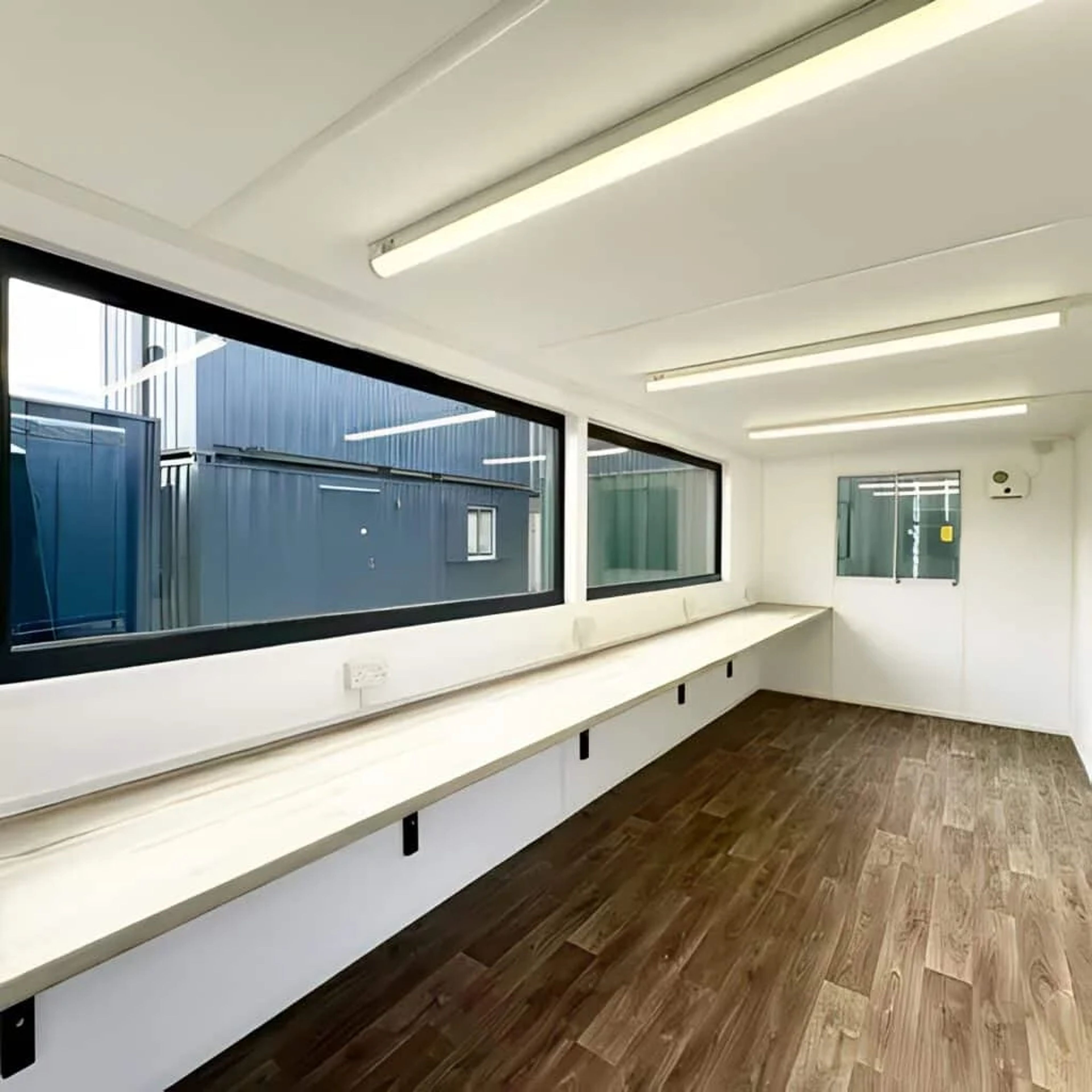 21ft x 8ft Custom Cabin Office / Canteen | Picture Windows | Portable Building — view 10
