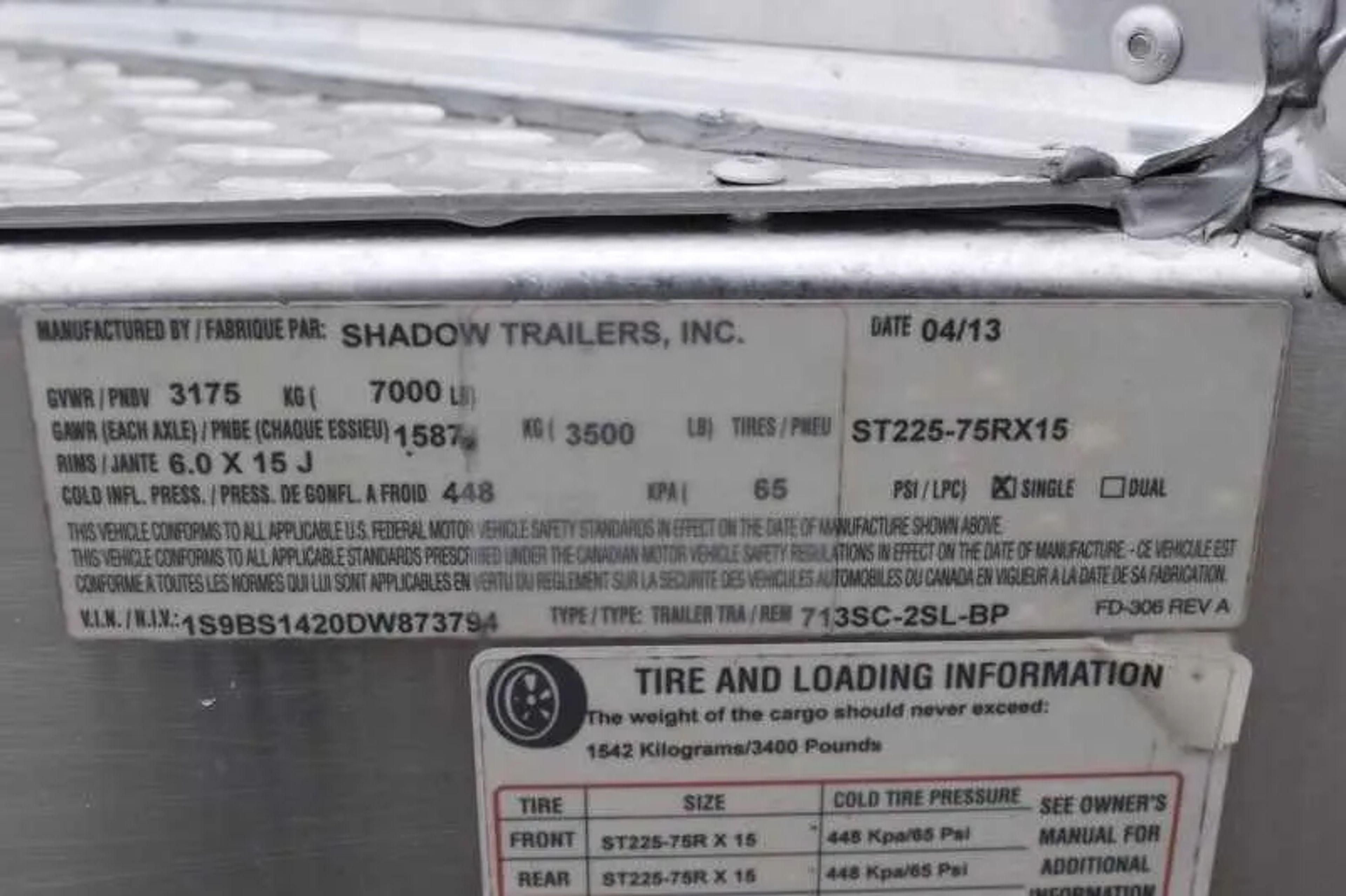 2013 Shadow 2HSL 2 Horse Trailer — view 15