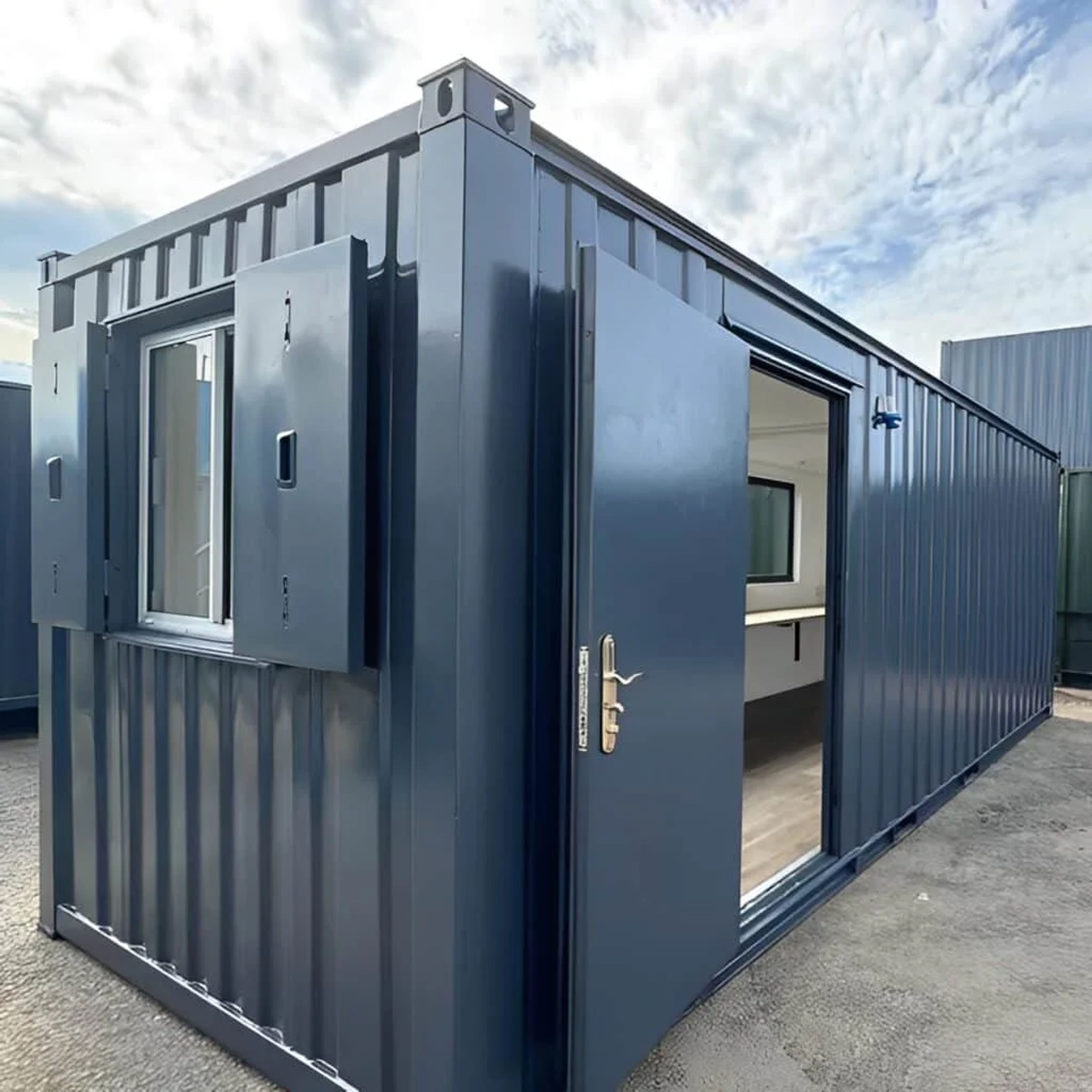 21ft x 8ft Custom Cabin Office / Canteen | Picture Windows | Portable Building — view 4