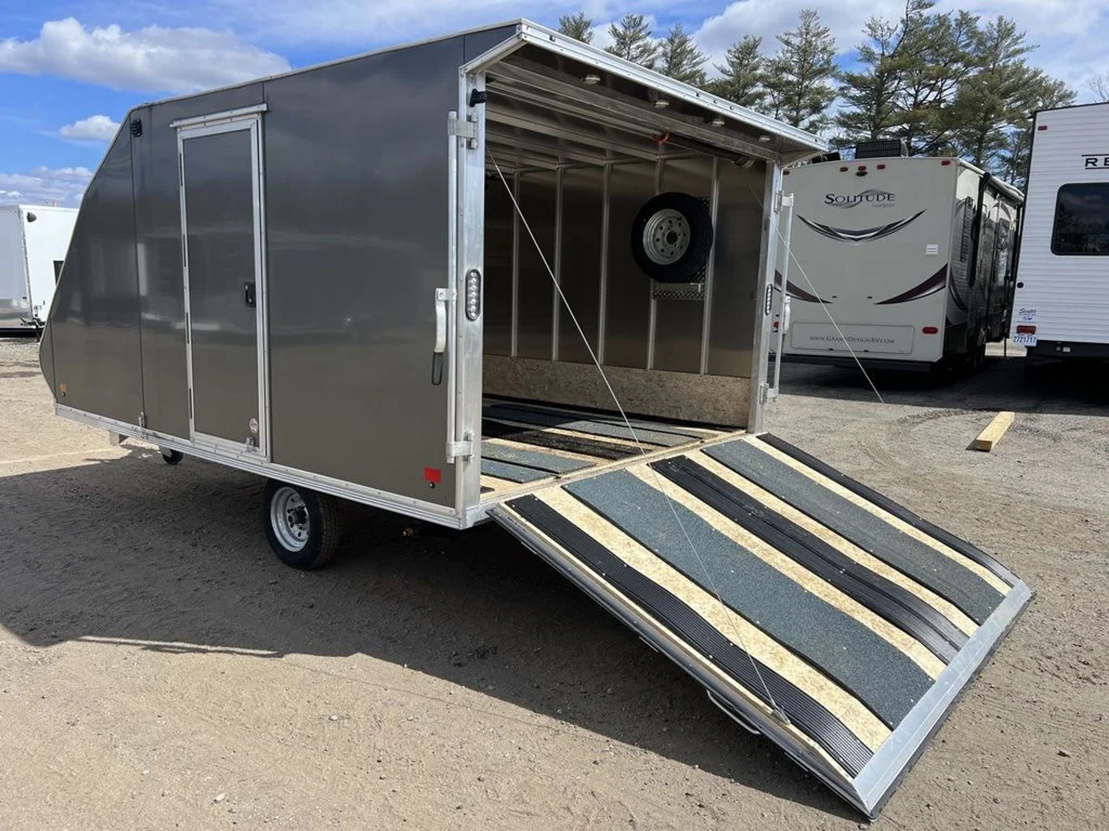 Sno Pro 101×12 Aluminum 2-Place Snowmobile Trailer w/Galvanized Package — view 4