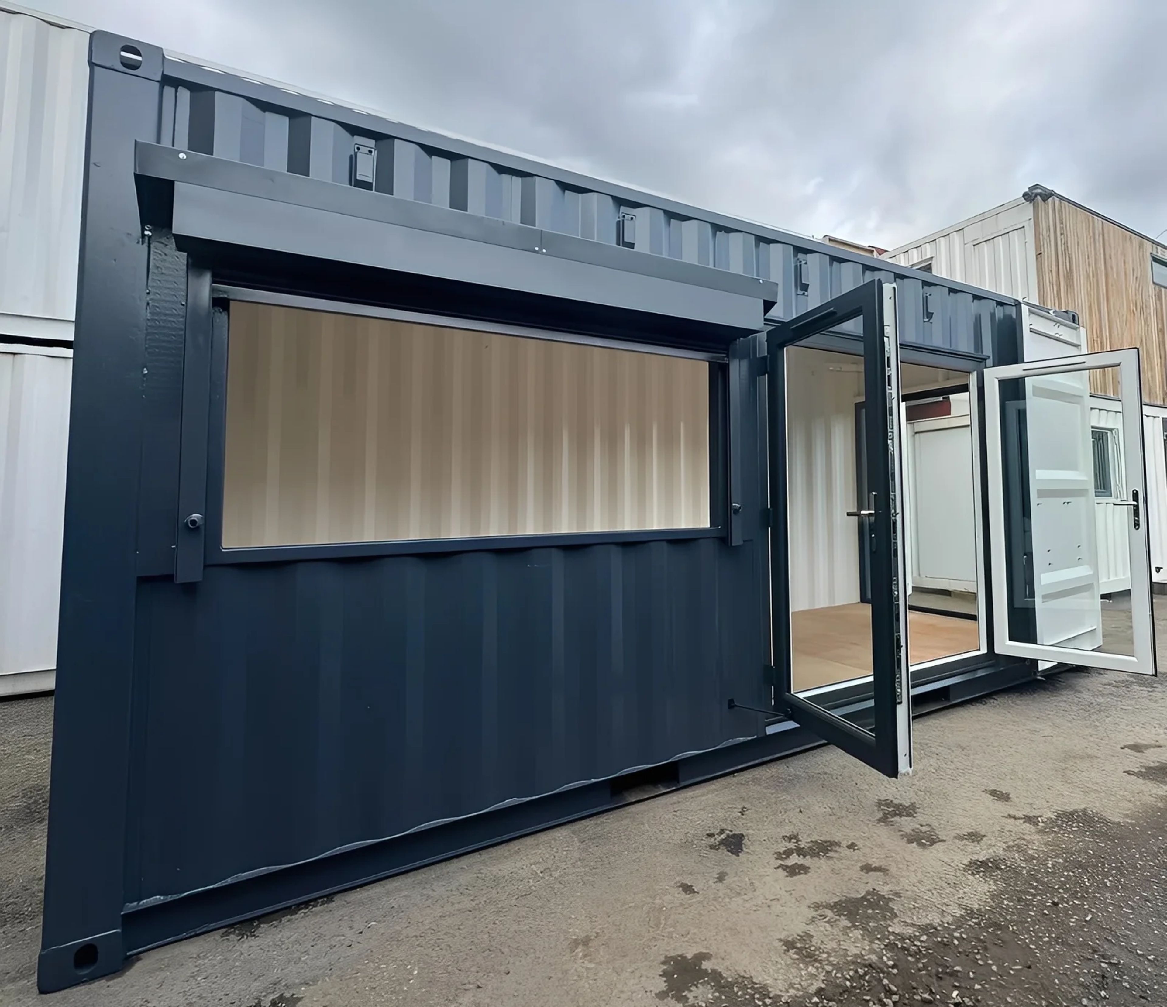 20ft x 8ft Custom Shipping Container Conversion – Portable Building — view 2