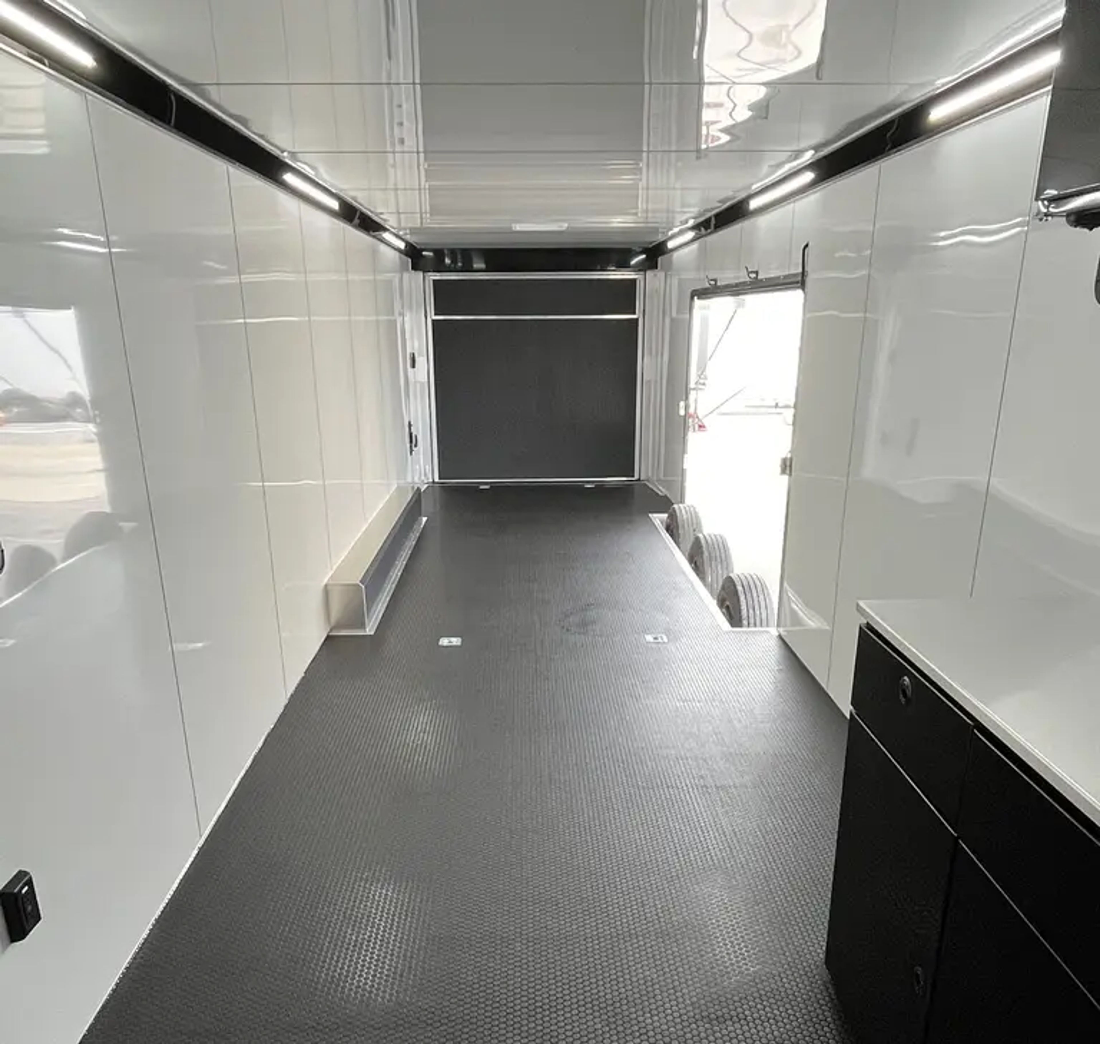 44ft. Aluminum ATC ROM 500 Gooseneck Car Hauler, Premium Escape Door, LOADED — view 4