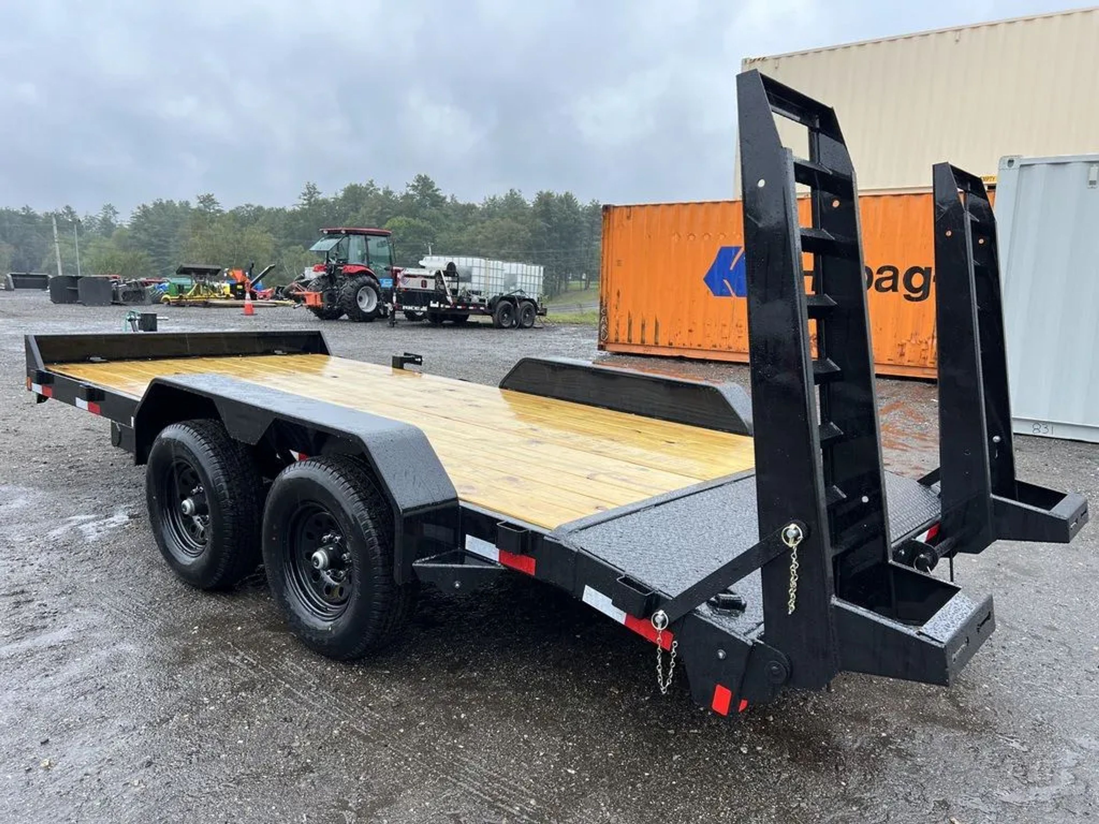 2024 Rice Trailers 7×16 10K Equipment Hauler w/D-Rings, Spare Mount, & Toolbox — view 11