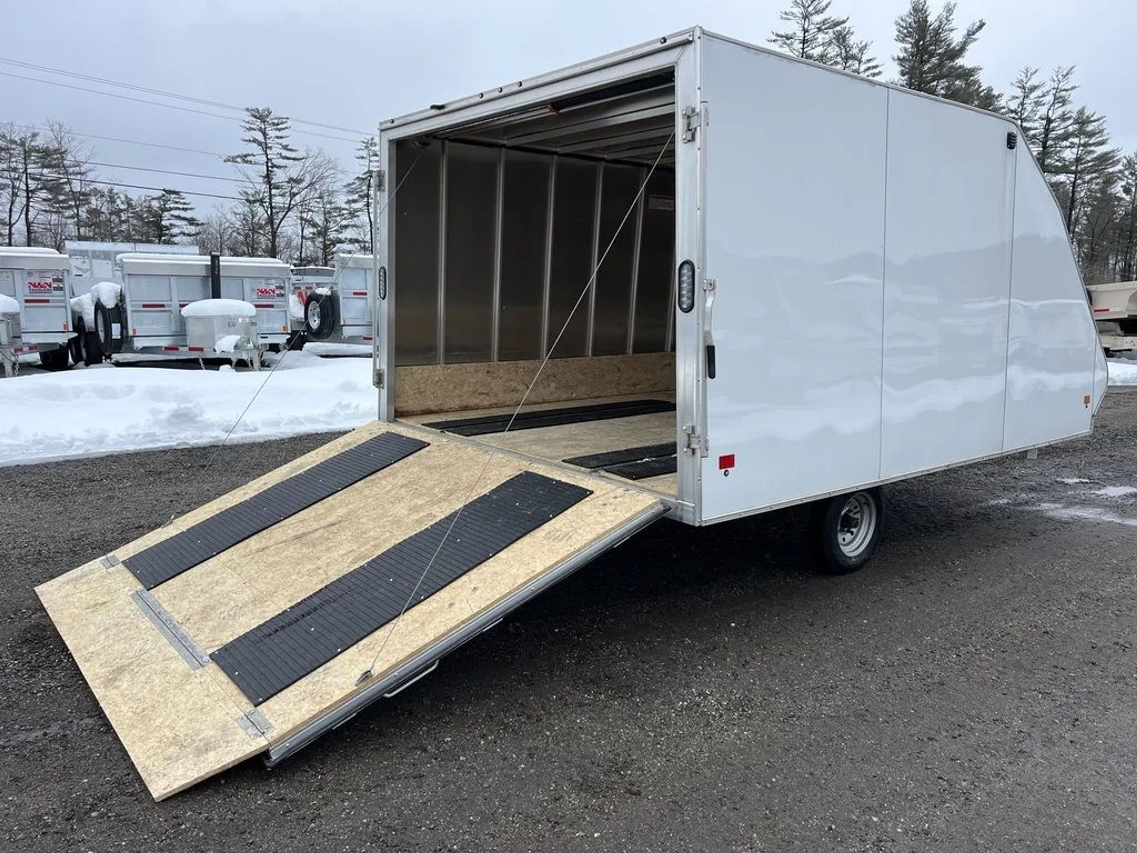 High Country Trailers 101×12 Aluminum 2-Place Hybrid w/Track Mats — view 2