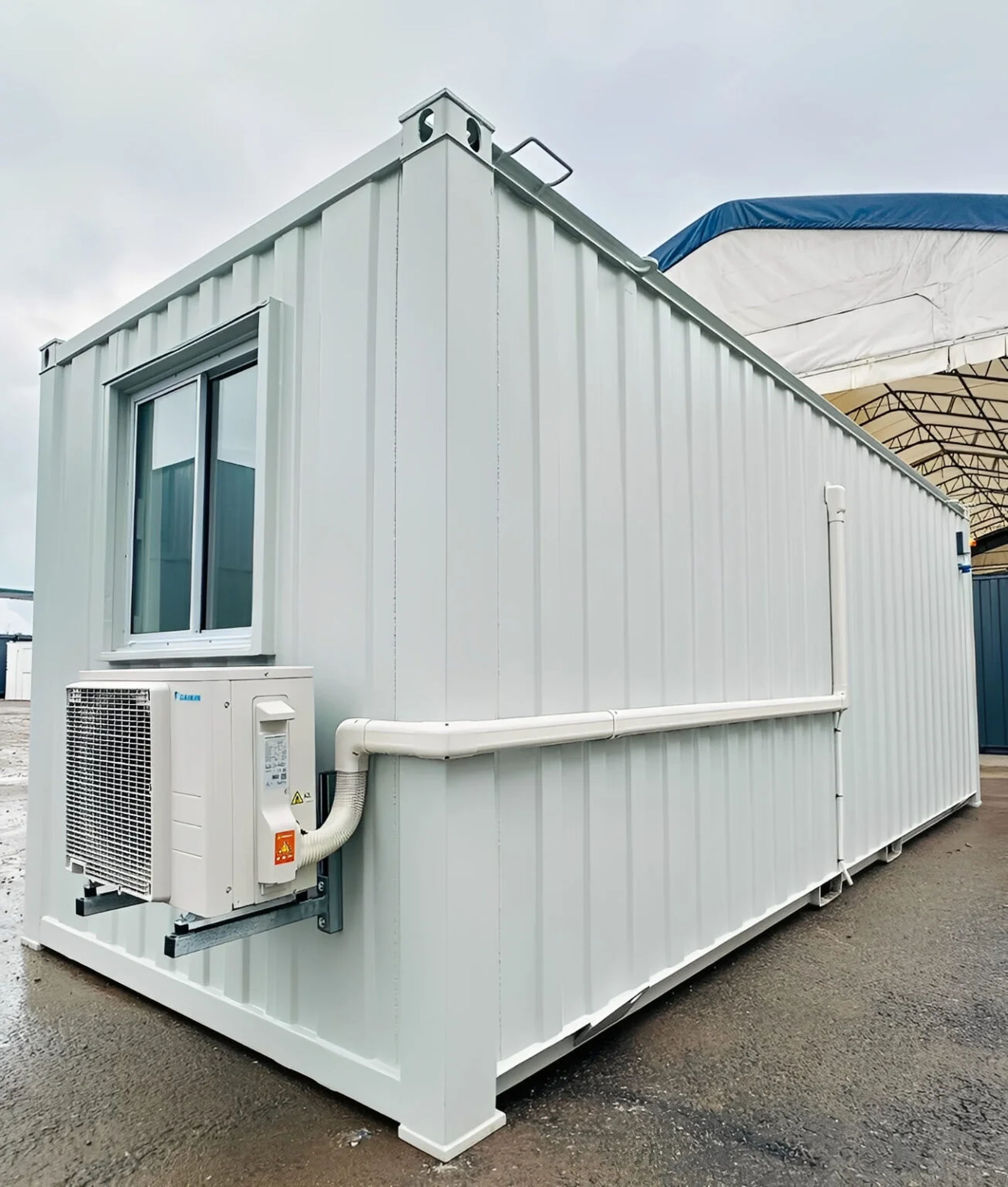 21ft x 8ft Custom Office Cabin – Refurbished Portable Building with A/C & — view 8