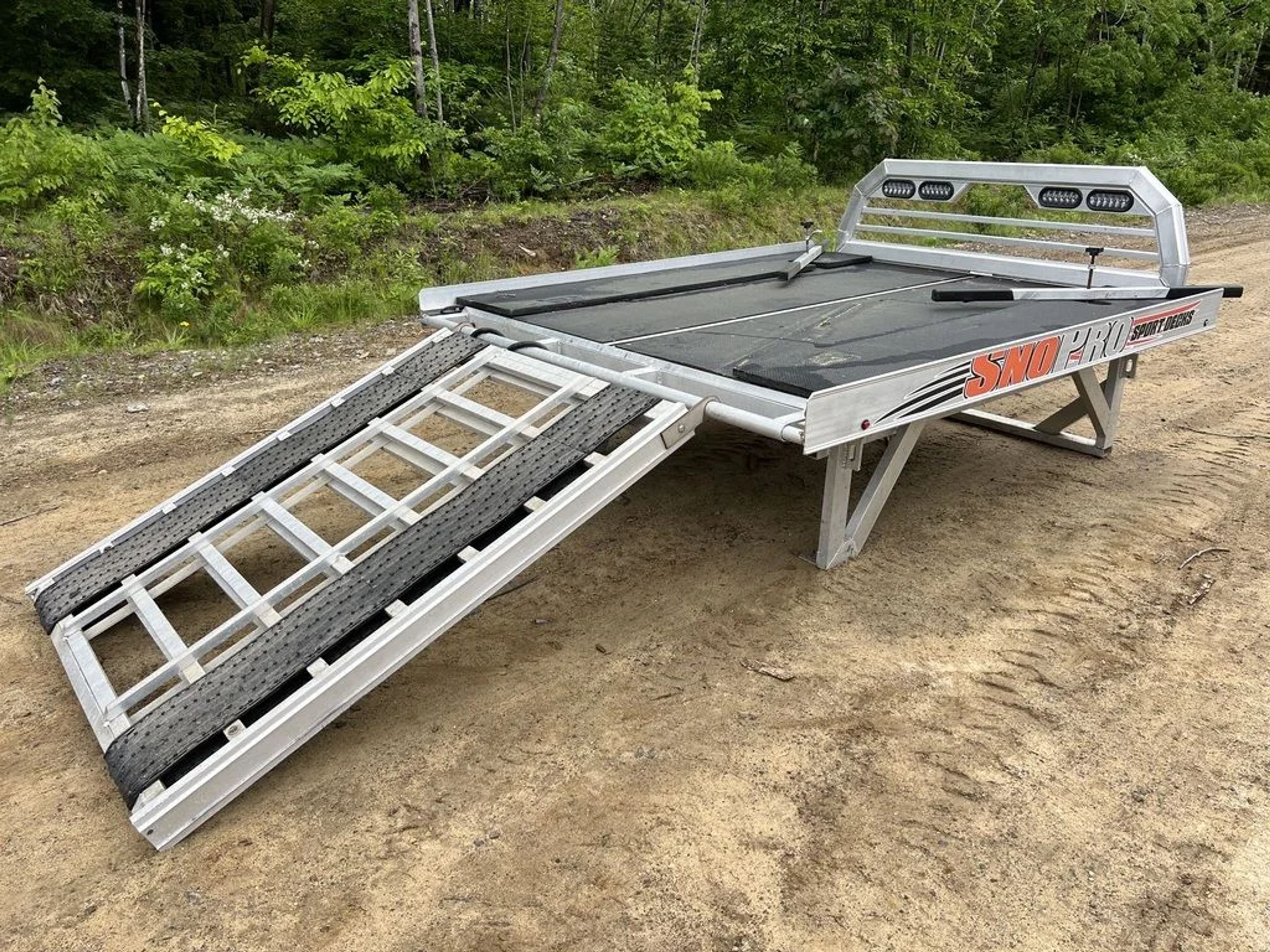 Sno Pro 7ft Aluminum Sled Deck w/Sliding Sides & Telescoping — view 7