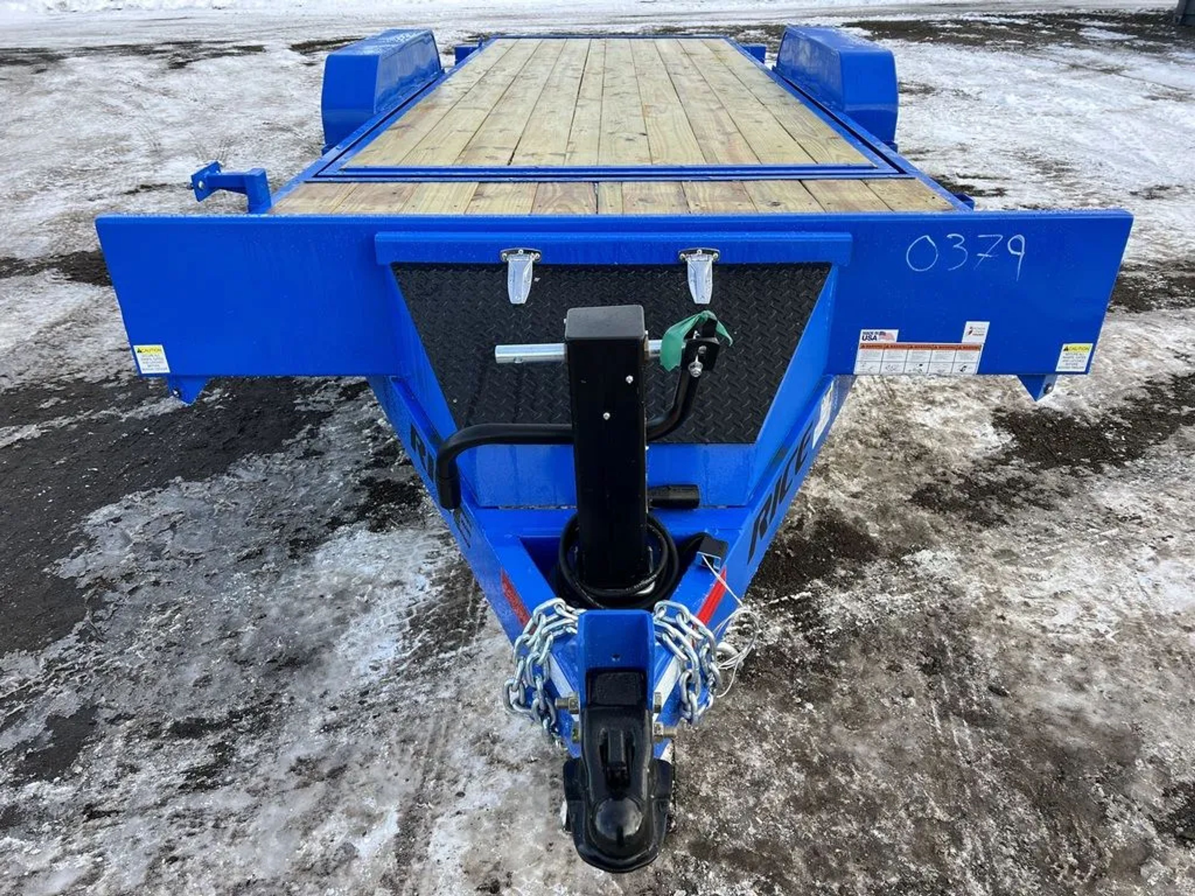 2024 Rice Trailers 7×20 14K Partial Tilt Deck Equipment w/Spare Mount — view 11