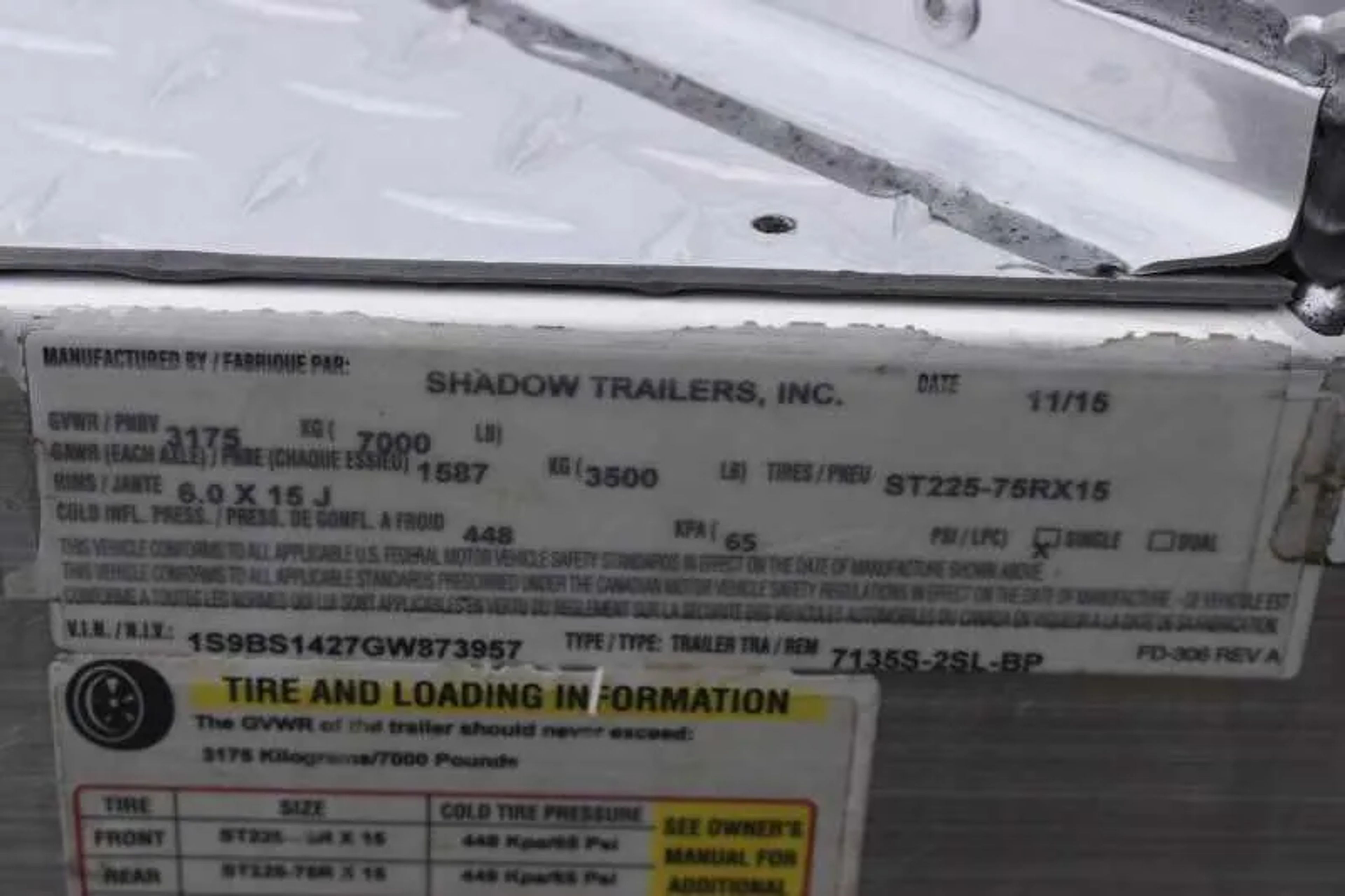 2016 Shadow 2HBP 2 Horse Trailer — view 10