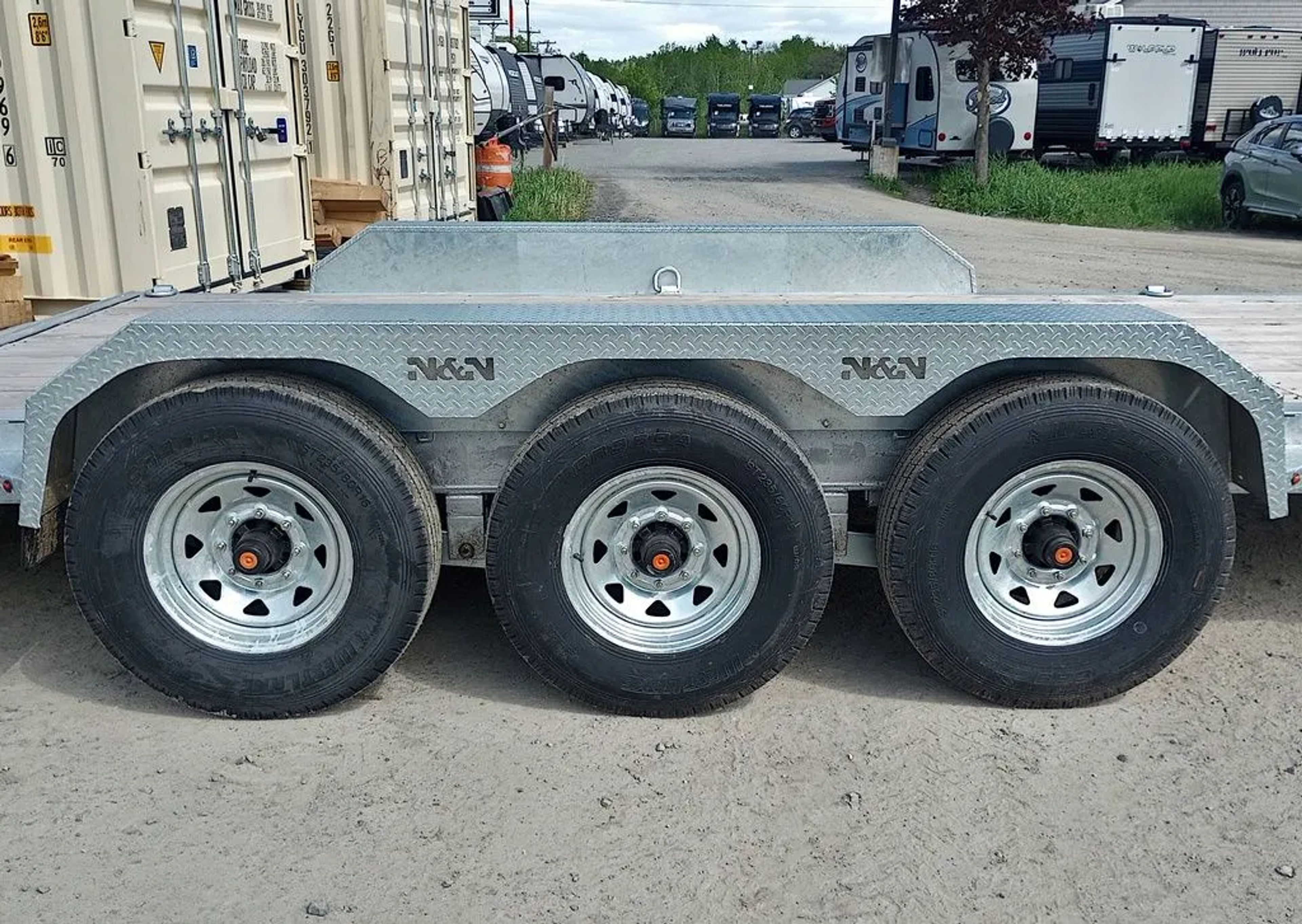 2024 N&N Trailers 7×20+3 Galvanized 22.5K Lowpro Equipment Trailer w/HD Full — view 5
