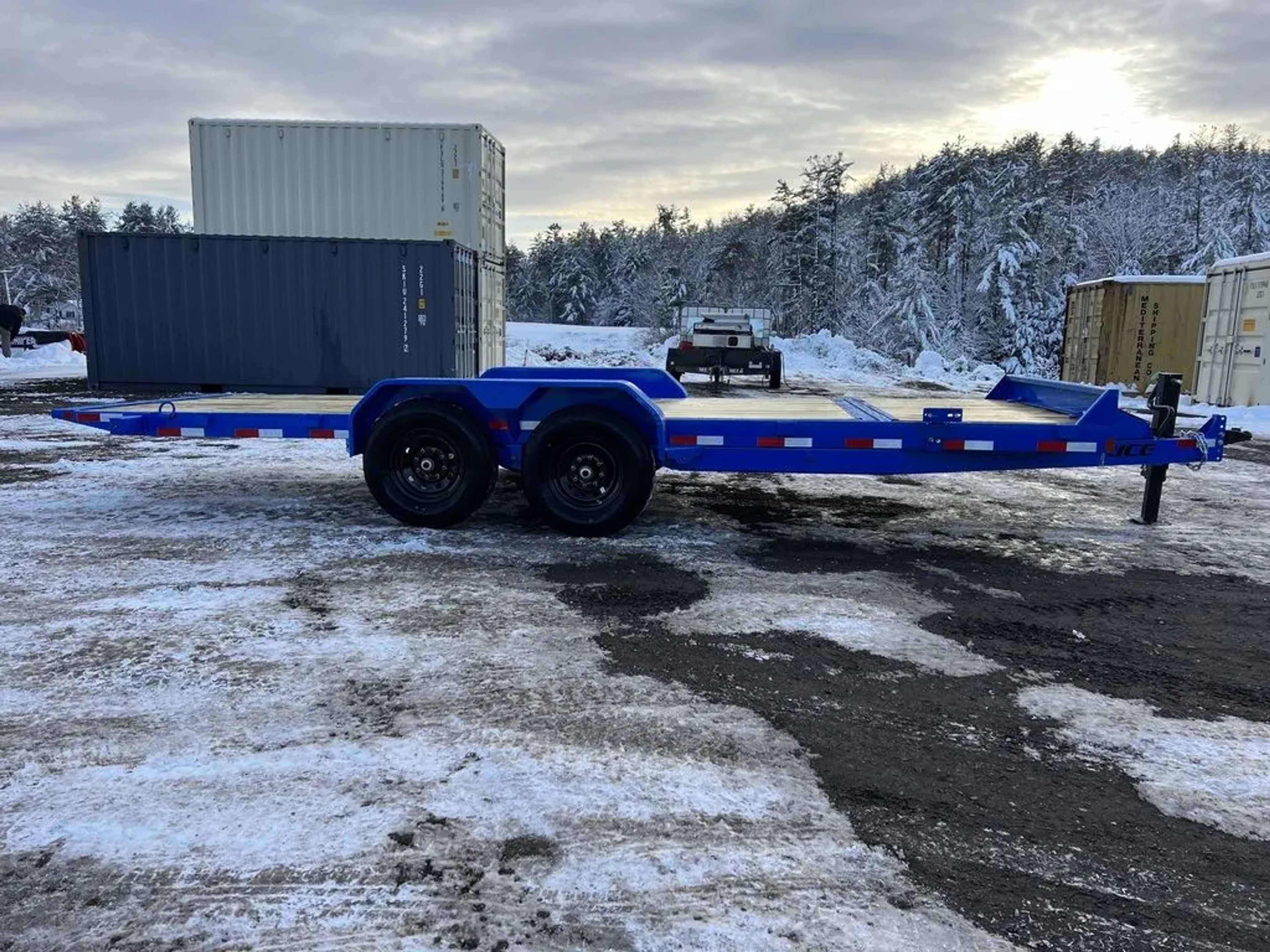2024 Rice Trailers 7×20 14K Partial Tilt Deck Equipment w/Spare Mount — view 9