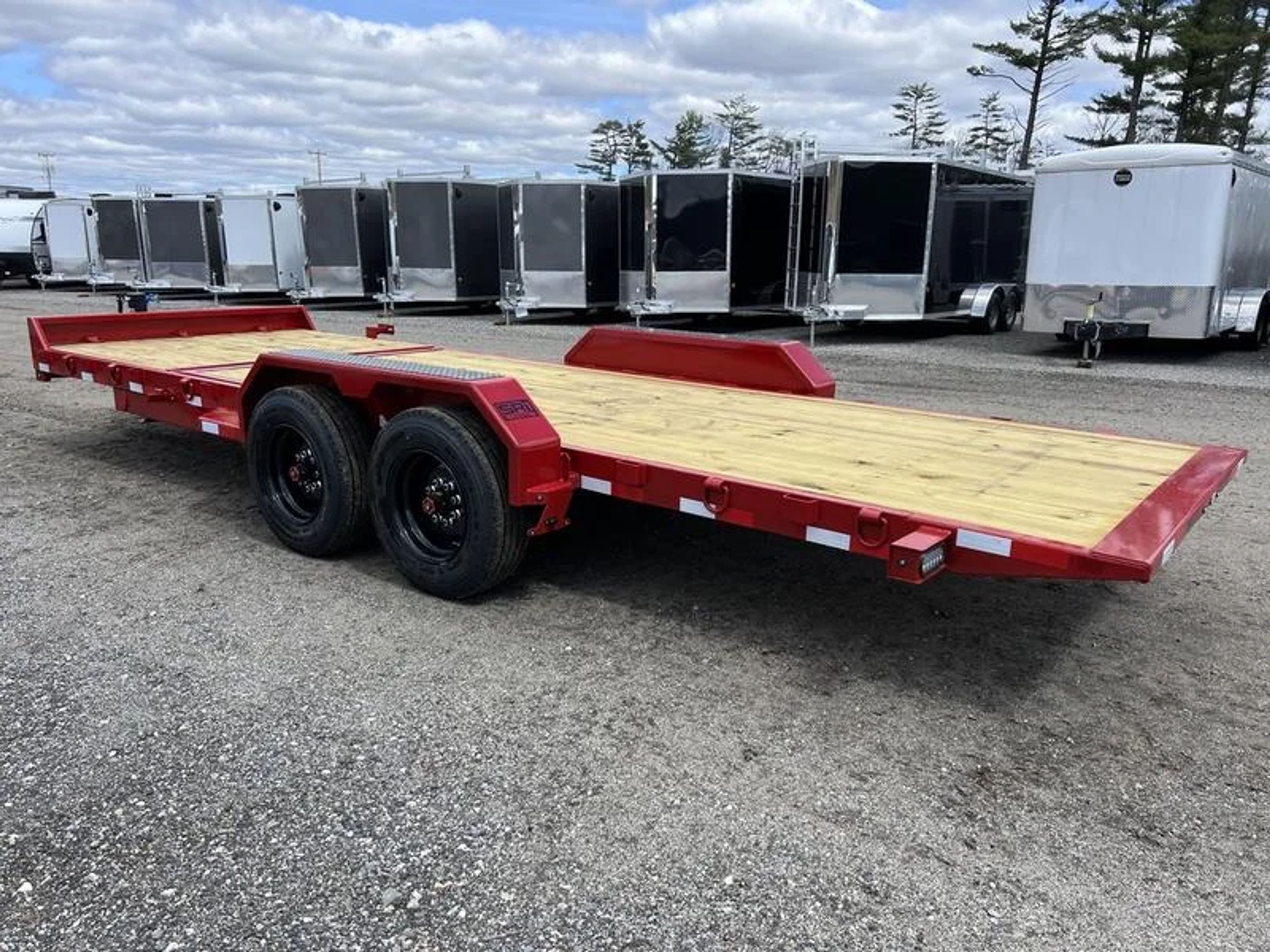 2024 Rice Trailers 7×22 16K Tilt Deck Powder Coat Equipment w/Toolbox — view 3