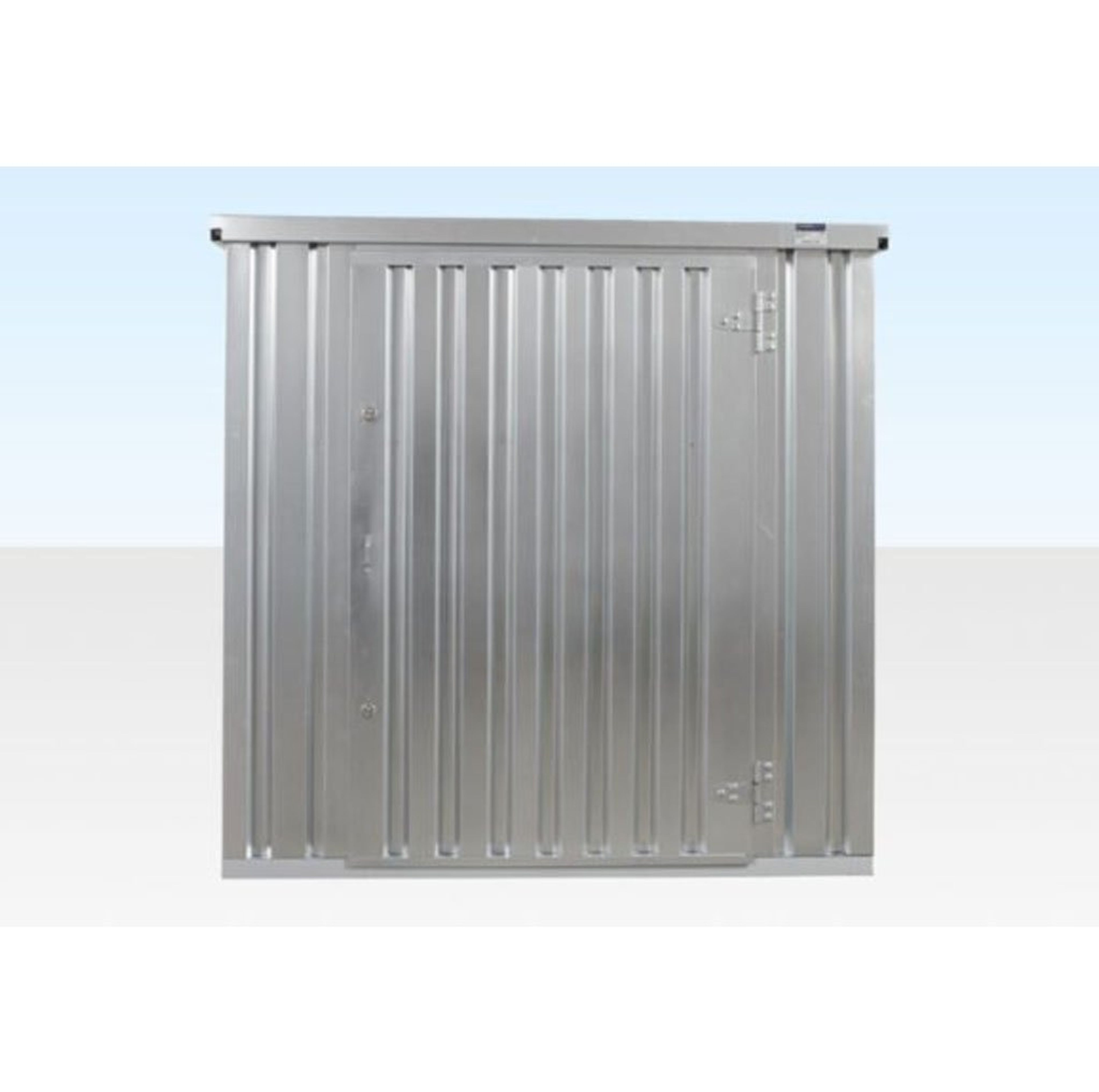 3M X 2.1M Flat Pack Storage Container – Galvanised — view 3