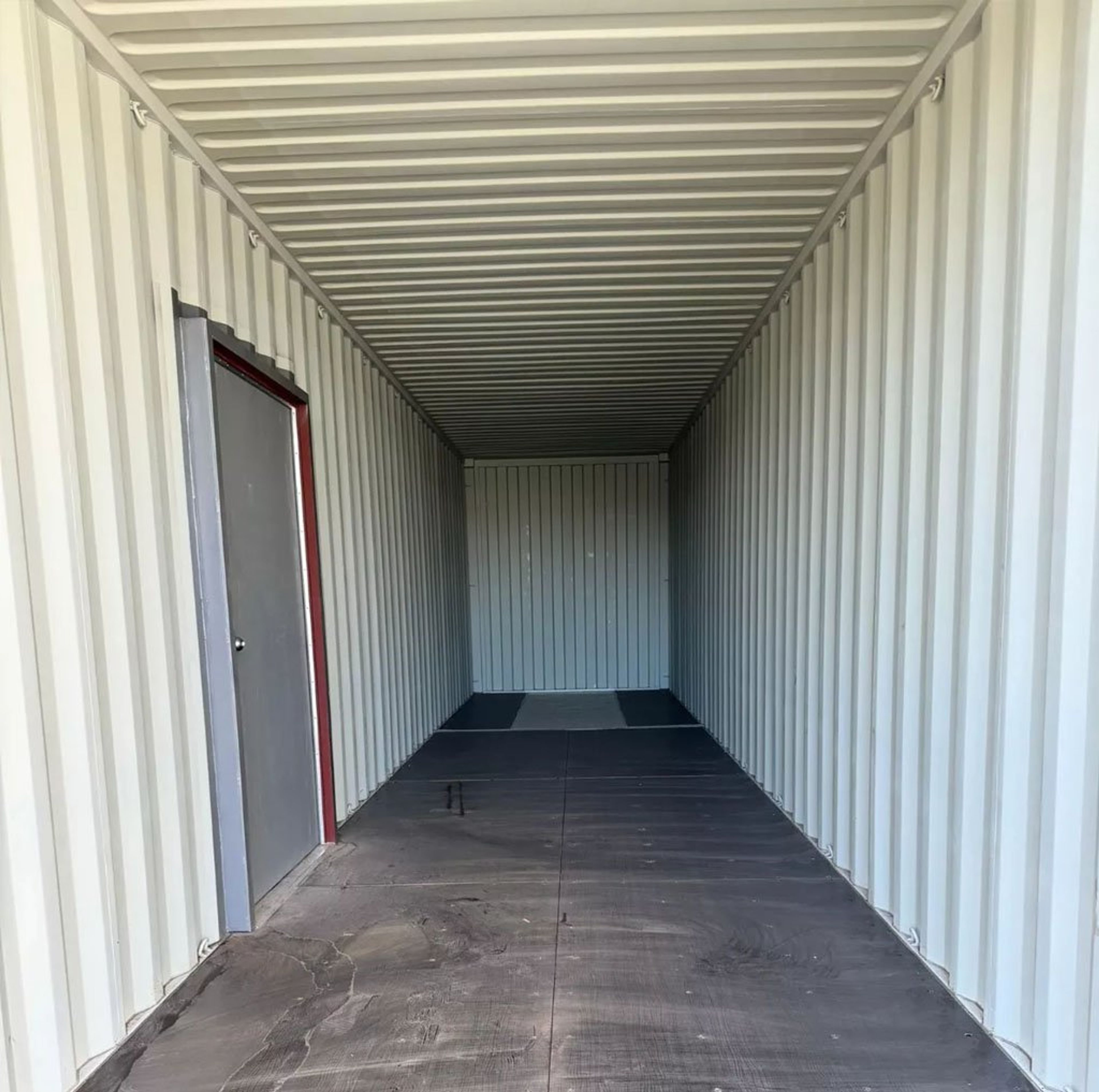 40ft shipping container with man door — view 7