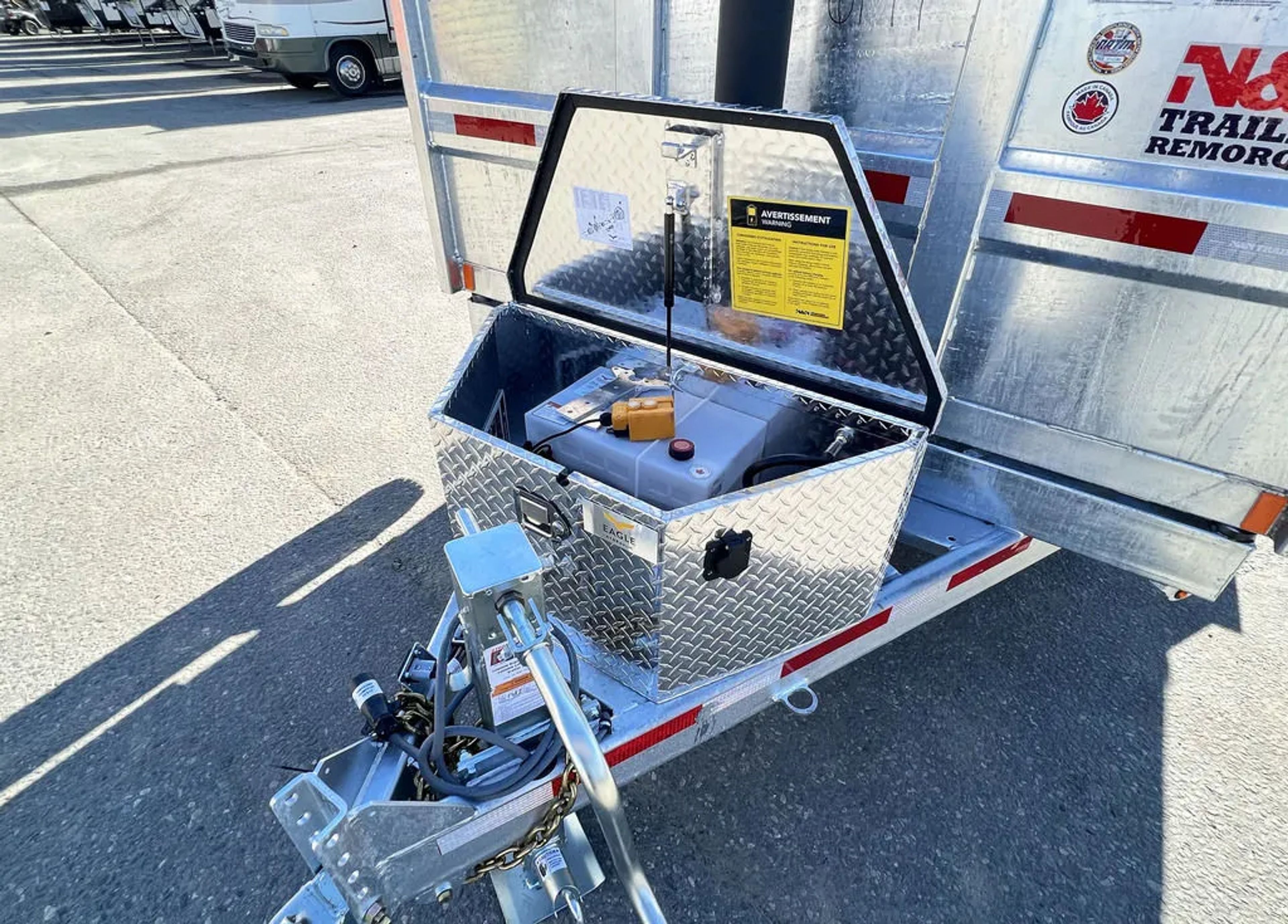 2024 N&N Trailers 7×14 14K Galvanized Hydraulic Dump w/Ramps, 2-Way Spreader — view 11