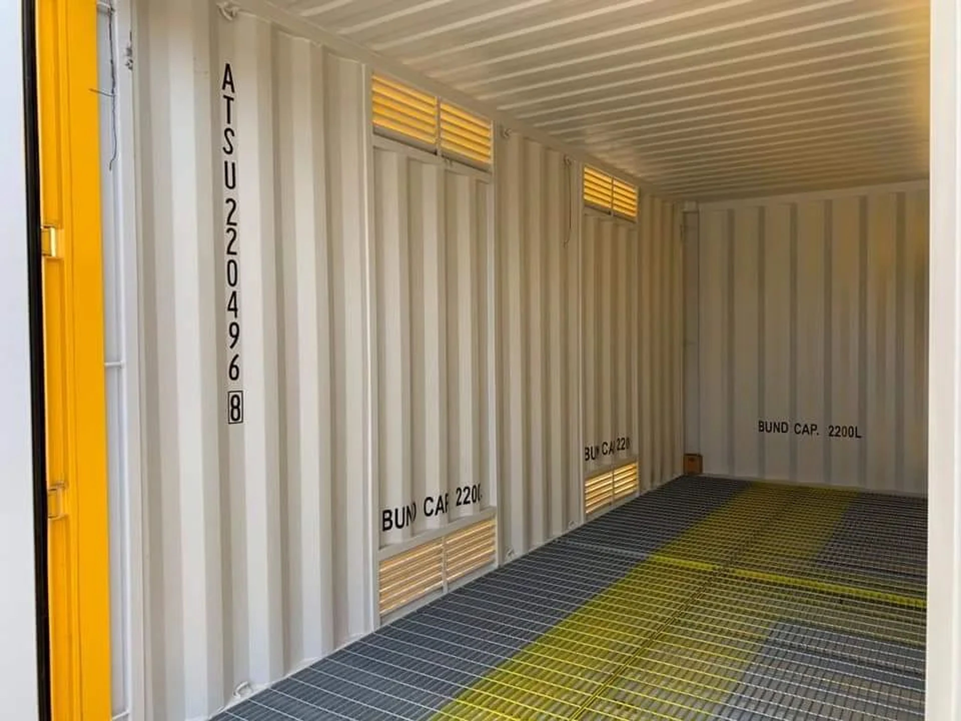 30ft x 8ft Shipping Container (One Trip) – Yellow — view 2