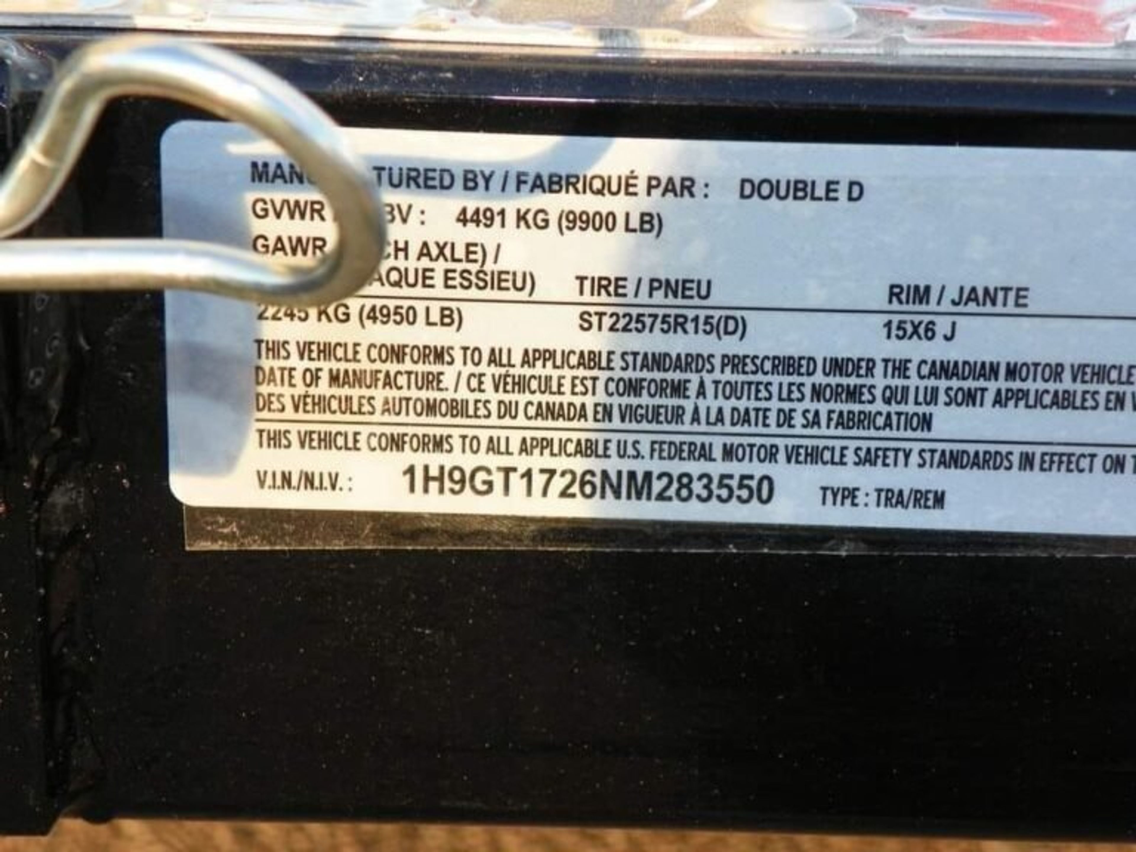 2022 Double D Reverse Slant 2 Horse Bumper Pull — view 6