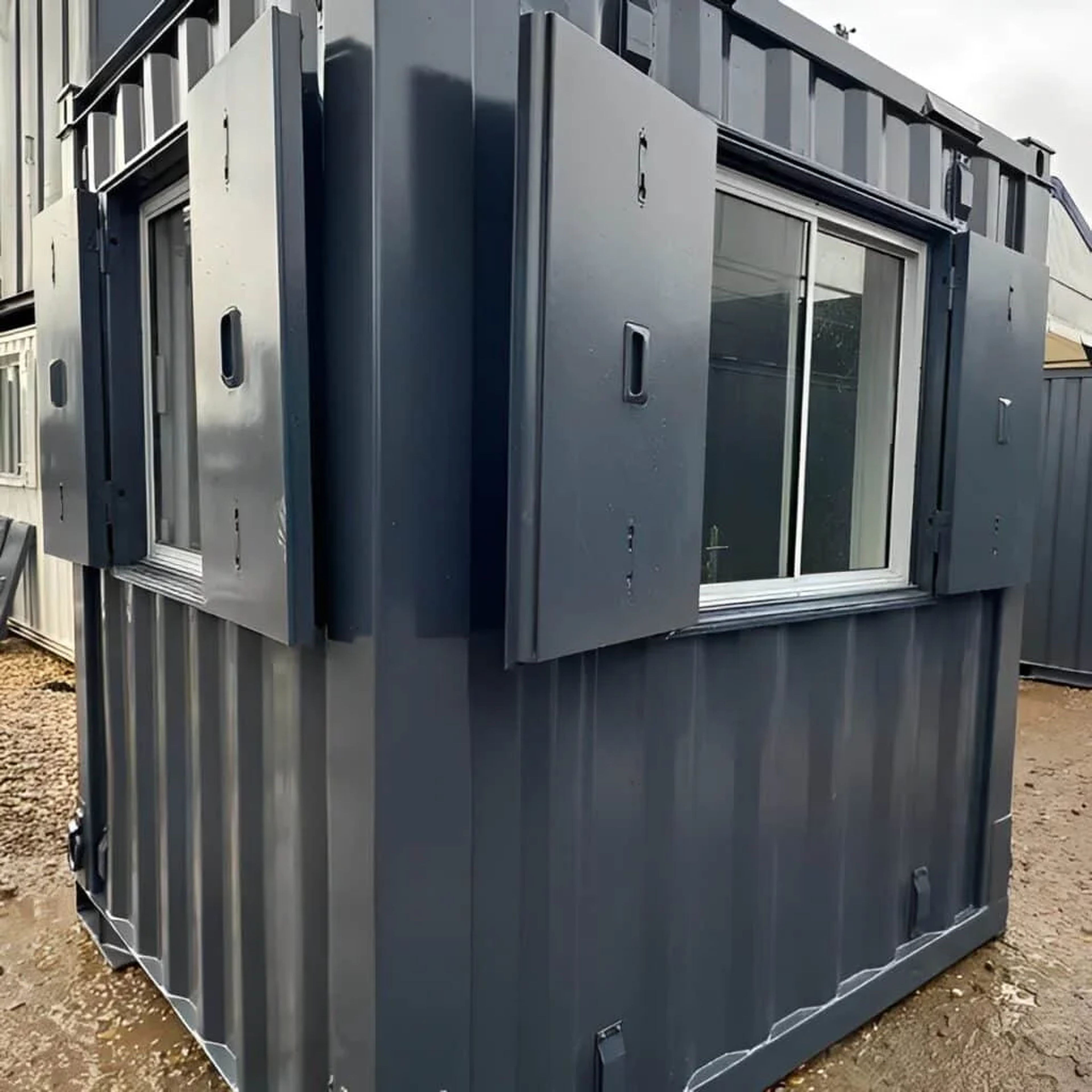 7ft x 7ft Shipping Container Office | Portable Building | Anti-Vandal Building — view 2