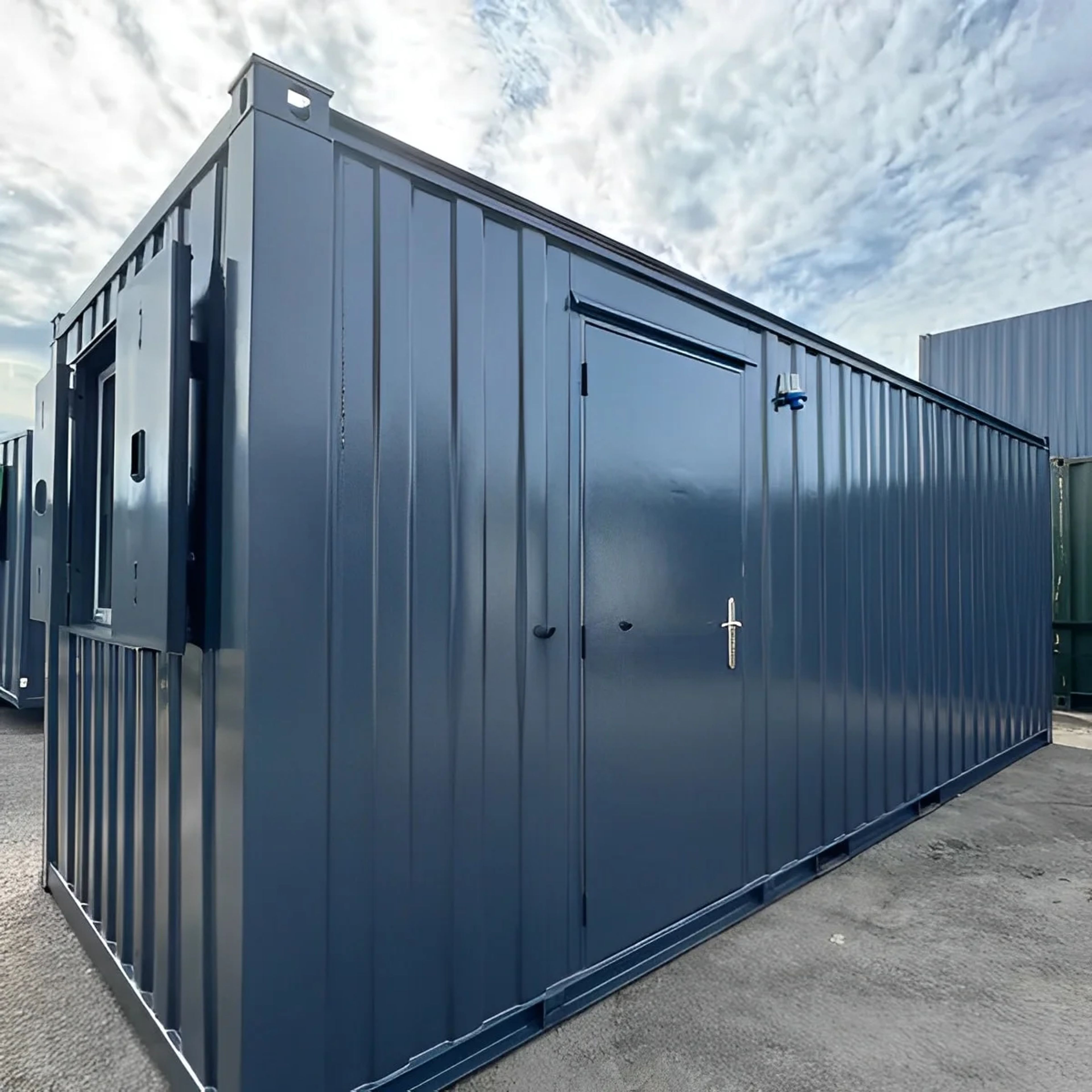 21ft x 8ft Custom Cabin Office / Canteen | Picture Windows | Portable Building — view 2