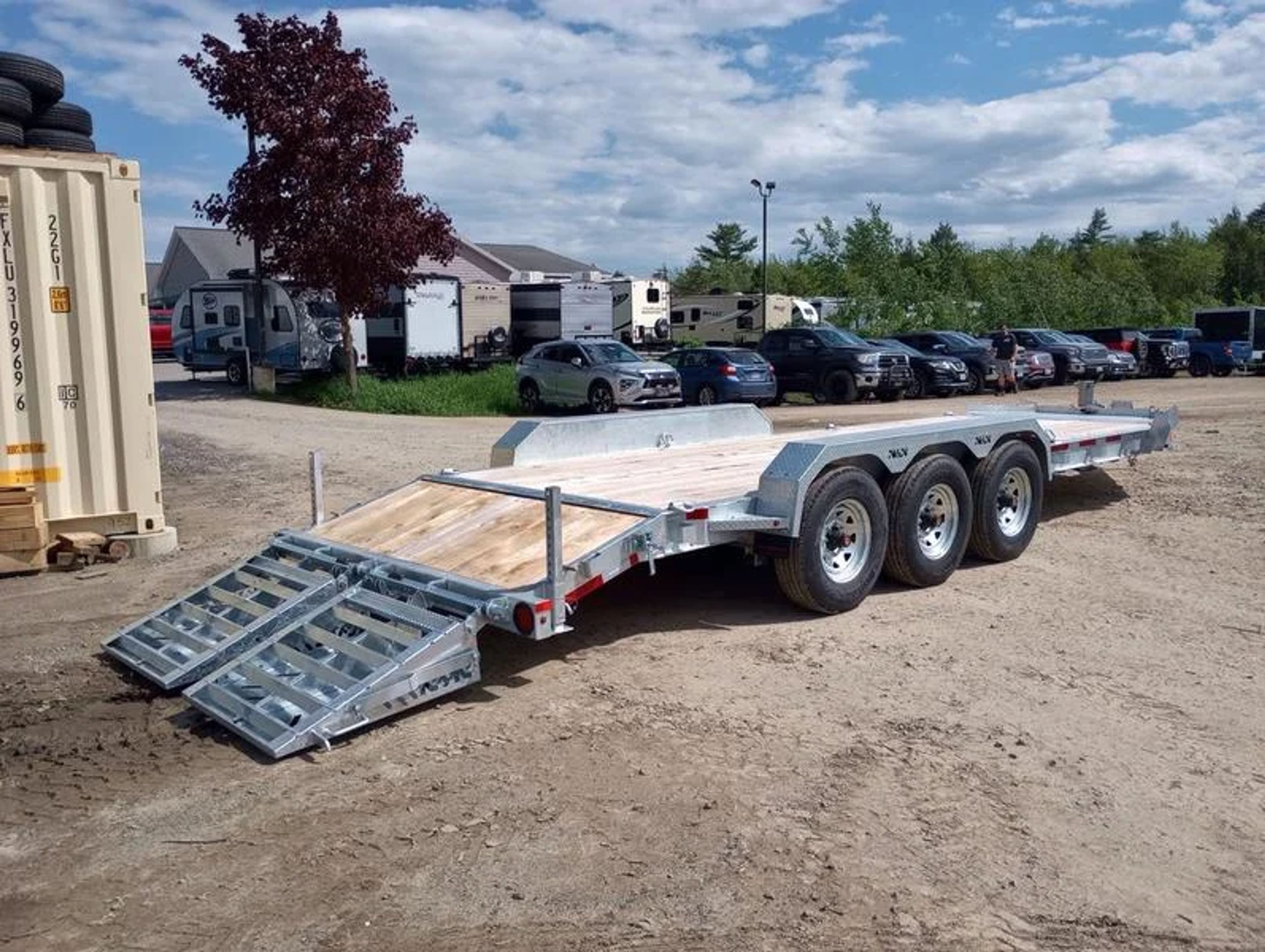 2024 N&N Trailers 7×20+3 Galvanized 22.5K Lowpro Equipment Trailer w/HD Full — view 3