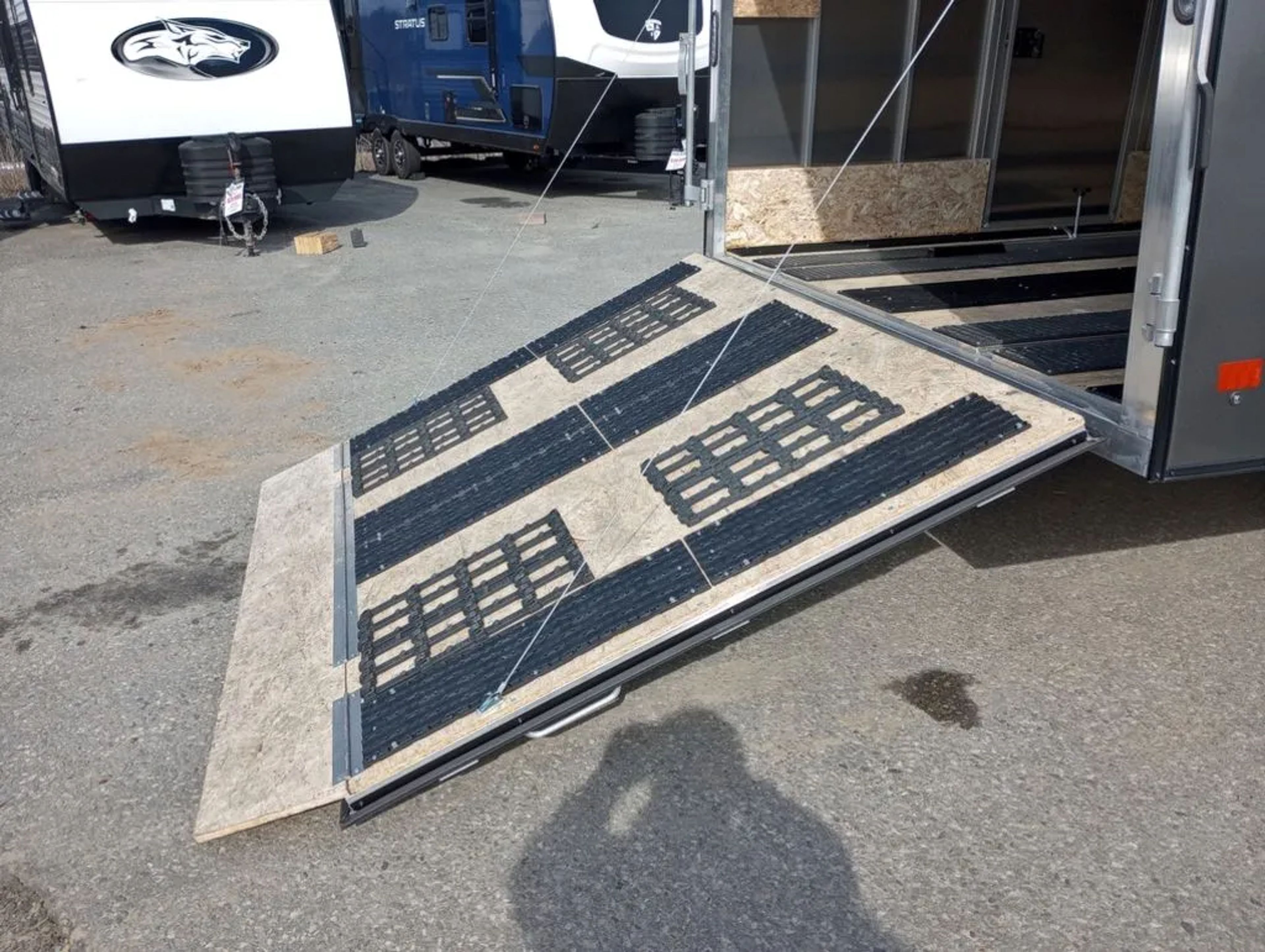 Mission Trailers 101×12 Aluminum 2-Place Crossover w/Mats & Guides, Rear Canopy — view 13