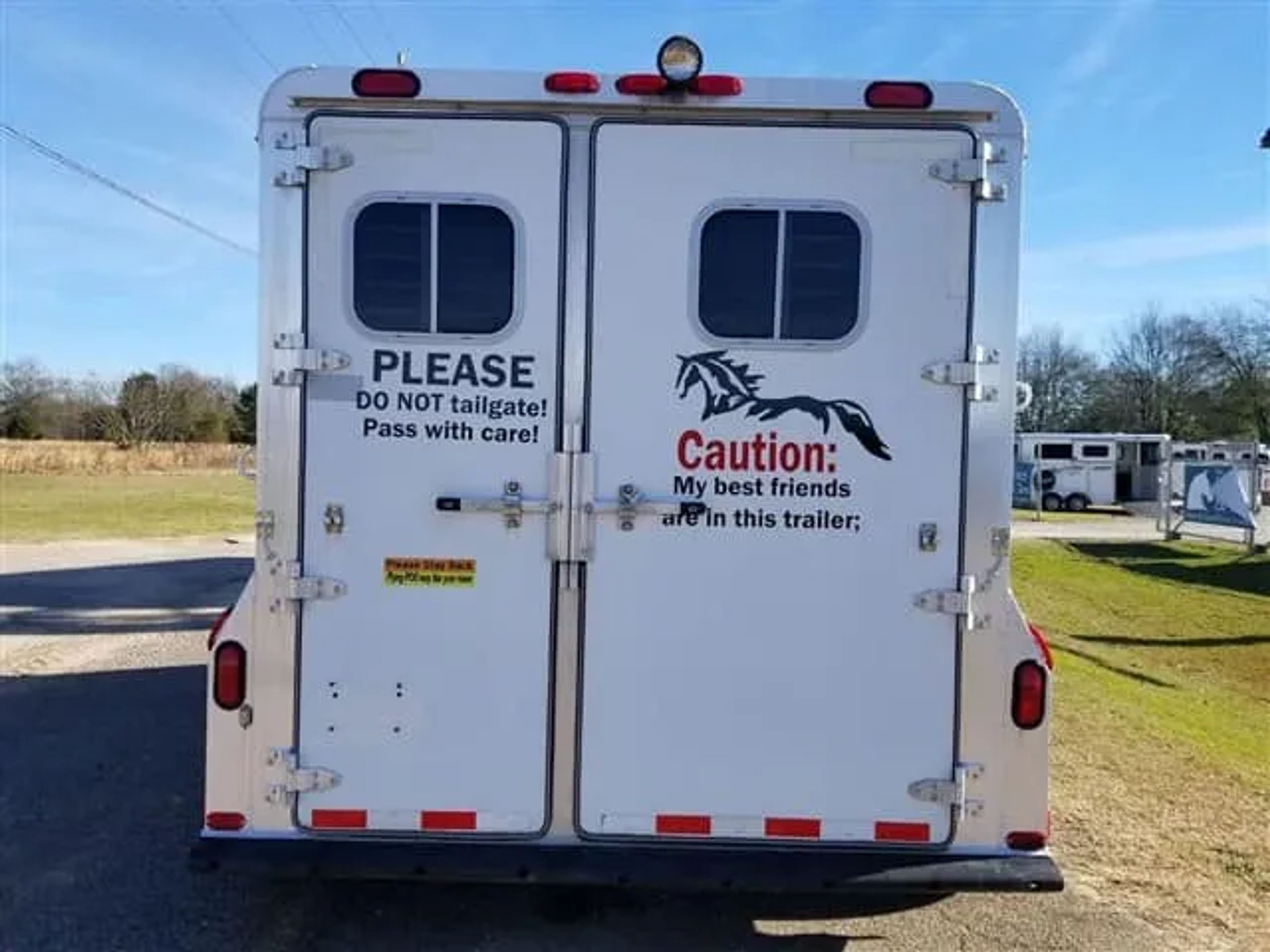 2001 4 Star 2 Horse Bumper Pull Slant Load — view 15