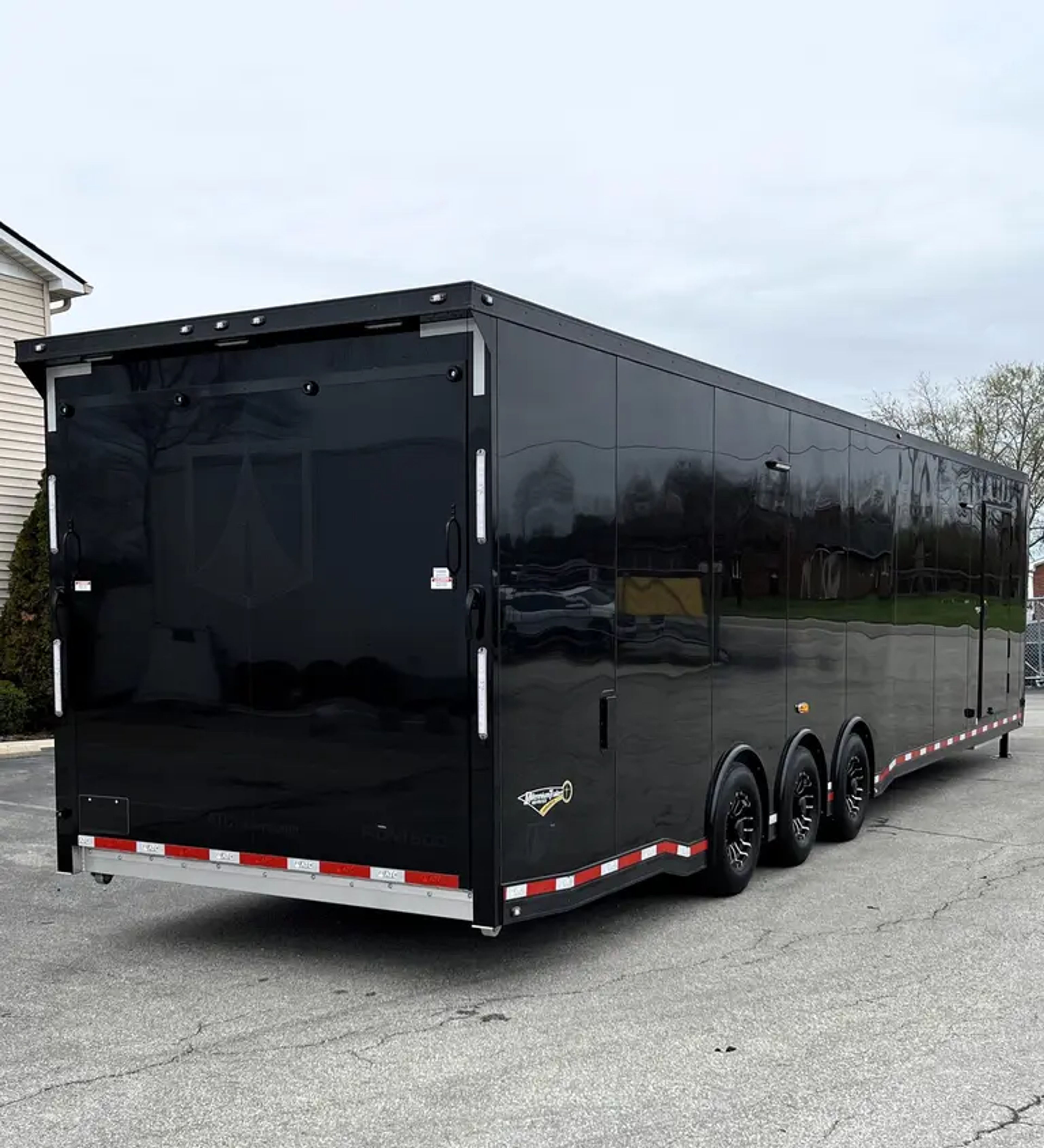44ft. Aluminum ATC ROM 500 Gooseneck Car Hauler, Premium Escape Door, LOADED — view 3