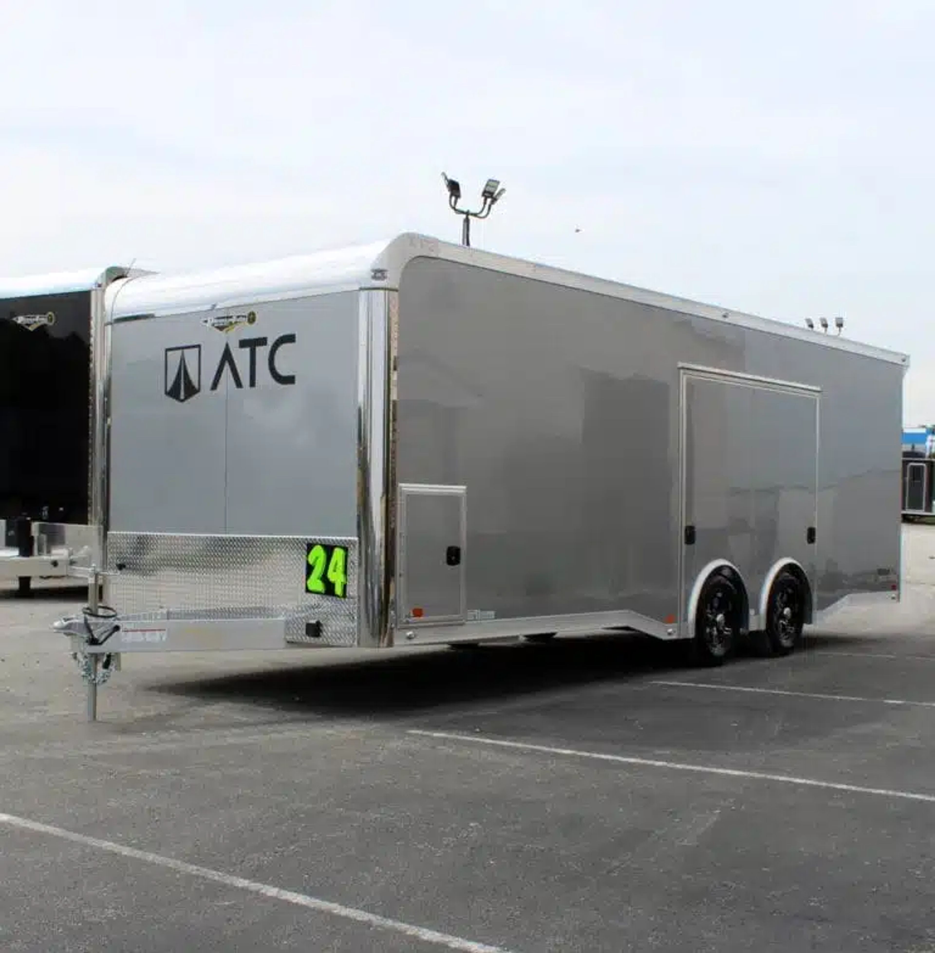 Enclosed ATC Car Trailer 2026 24ft. Aluminum ROM 400 w/Large Escape Door & — view 2