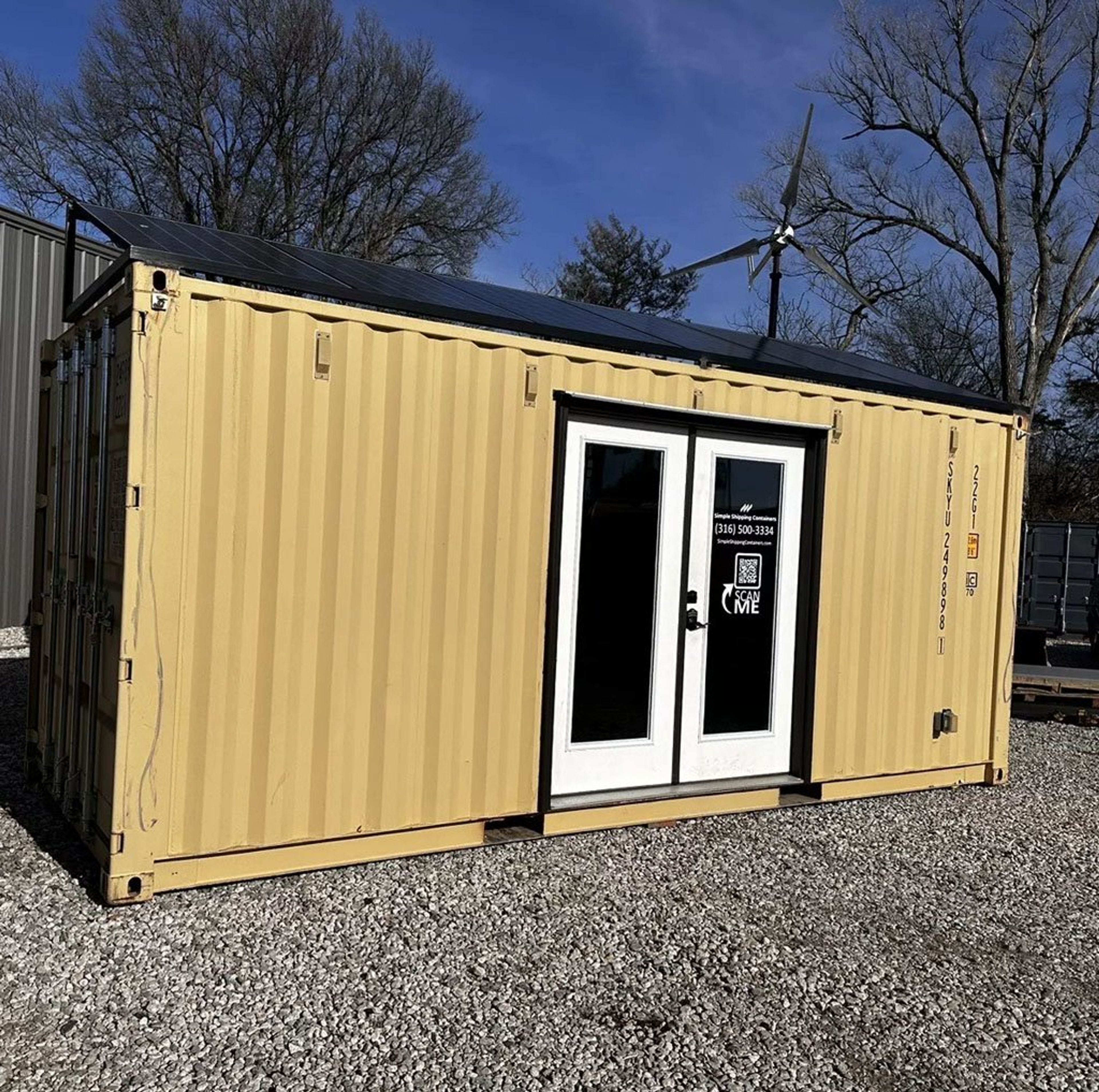 20ft Shipping Container Office Solar Off Grid Or Grid — view 2