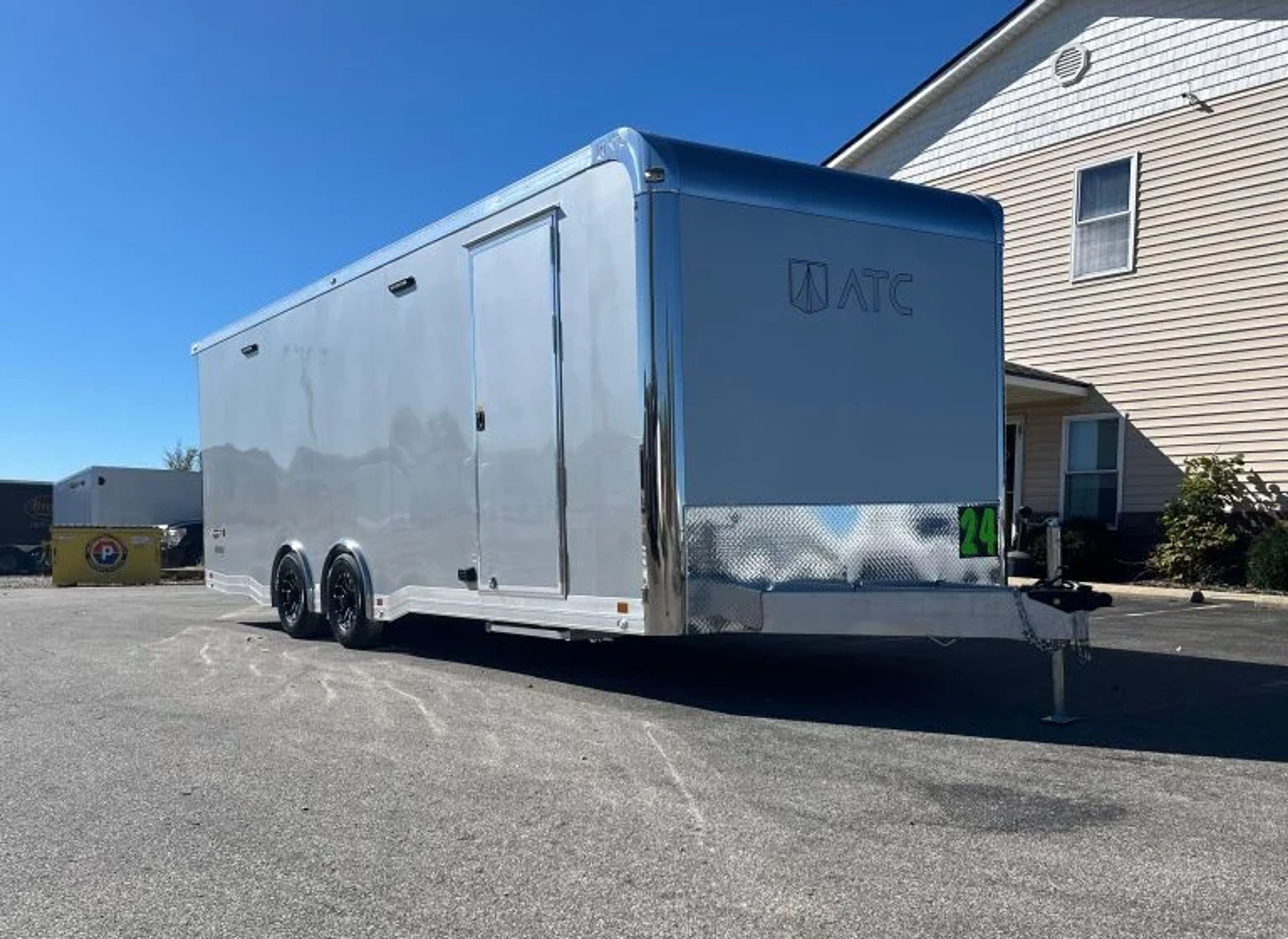 Enclosed ATC Car Trailer 2026 24ft. Aluminum ROM 550 w/Large Escape Door & — view 2