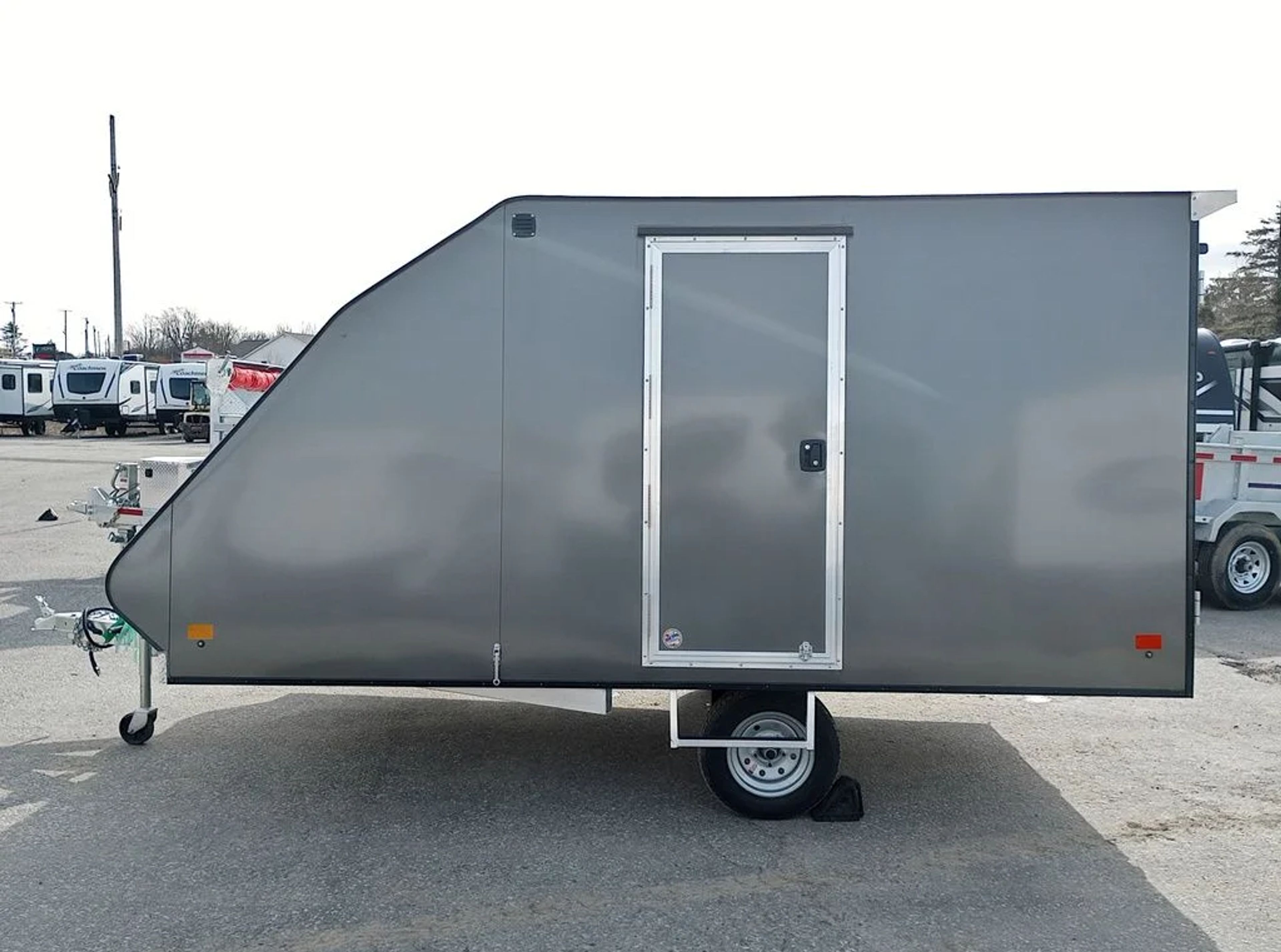 Mission Trailers 101×12 Aluminum 2-Place Crossover w/Mats & Guides, Rear Canopy — view 4