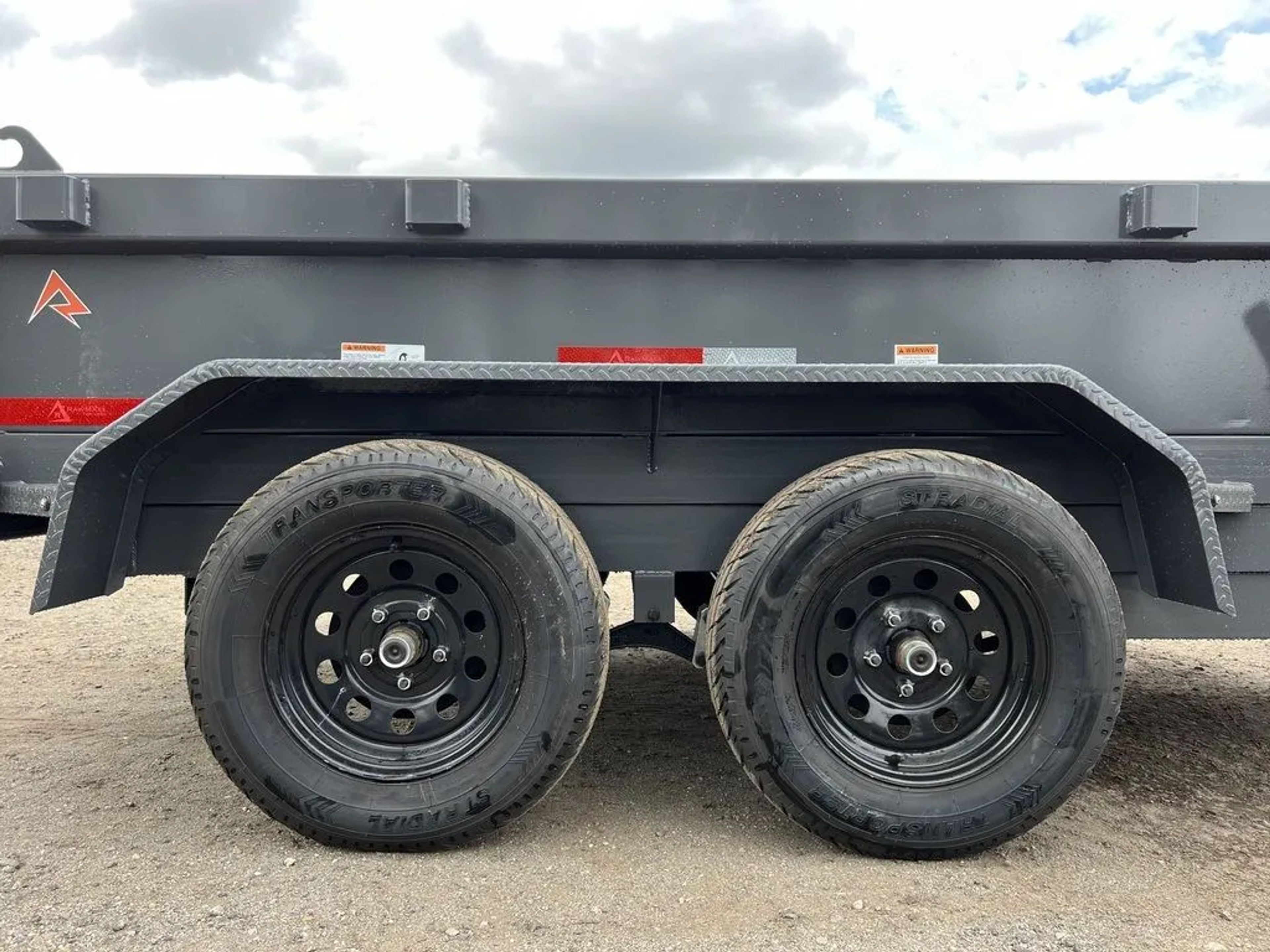 2024 RawMaxx 5X10 7K Powder Coated Dump Trailer w/Tarp Kit — view 5