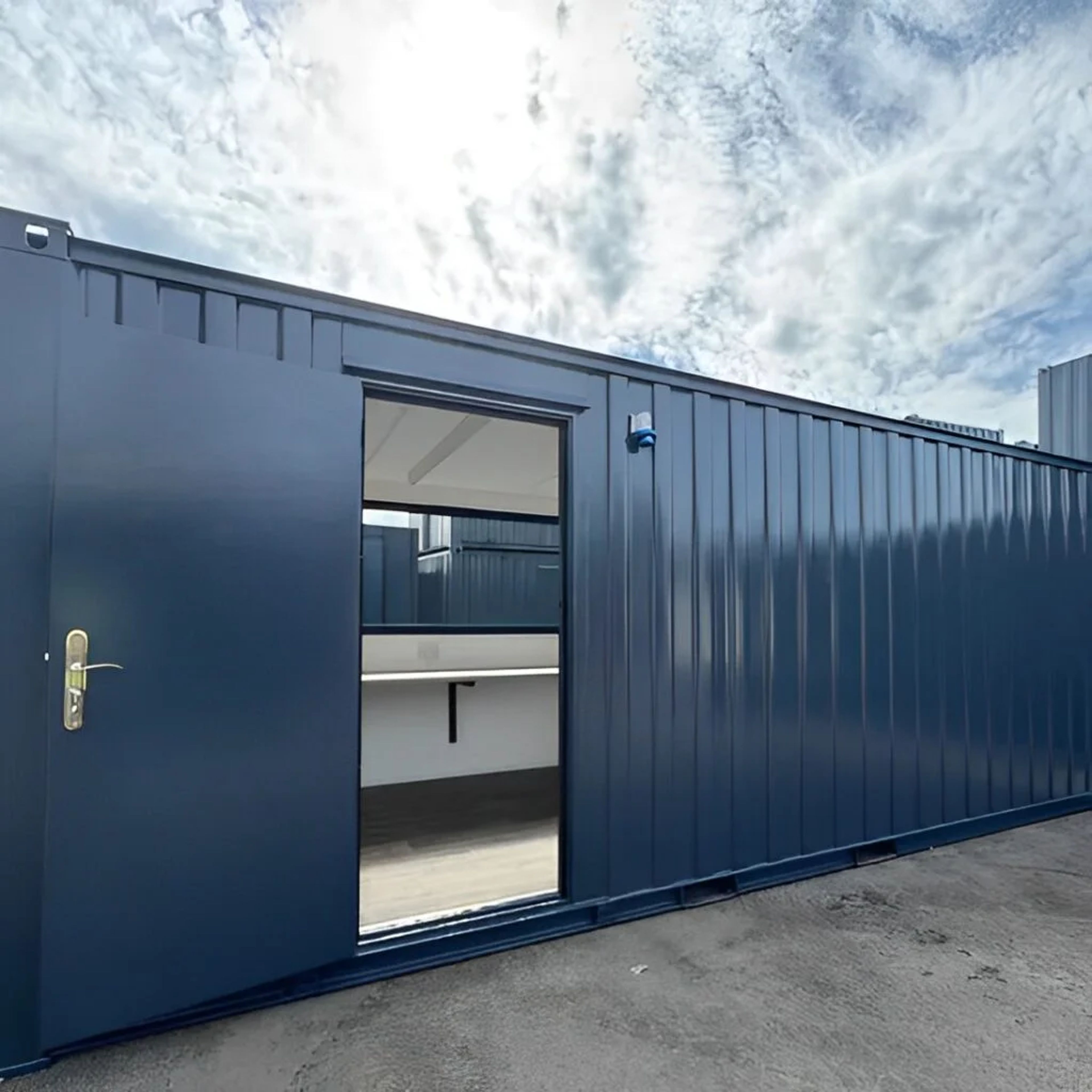 21ft x 8ft Custom Cabin Office / Canteen | Picture Windows | Portable Building — view 3