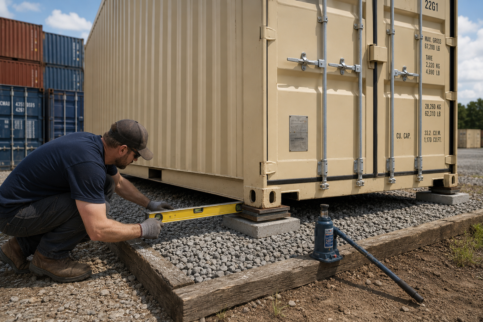 Do shipping containers need a foundation